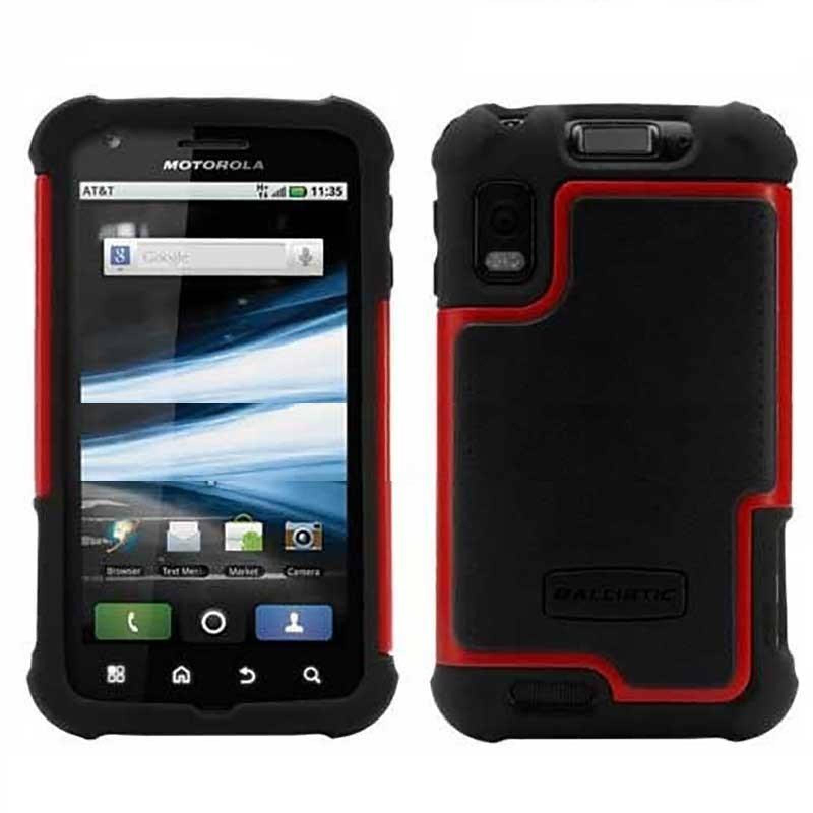 . Funda Ballistic SG para Motorola Atrix y Atrix 4G negro rojo 
