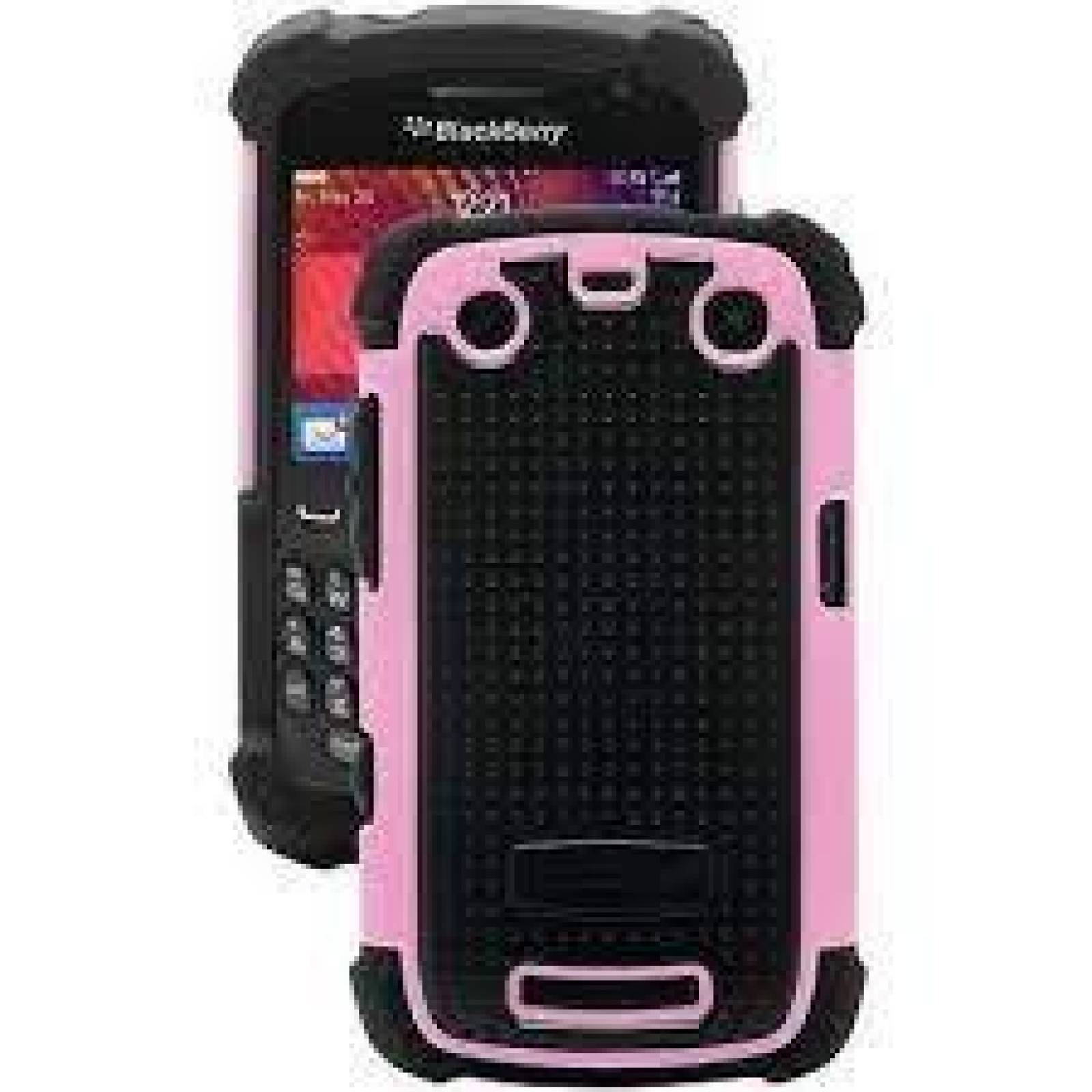 . Funda Ballistic SG Blackberry 9350 9360 9370 Rosa Negro 