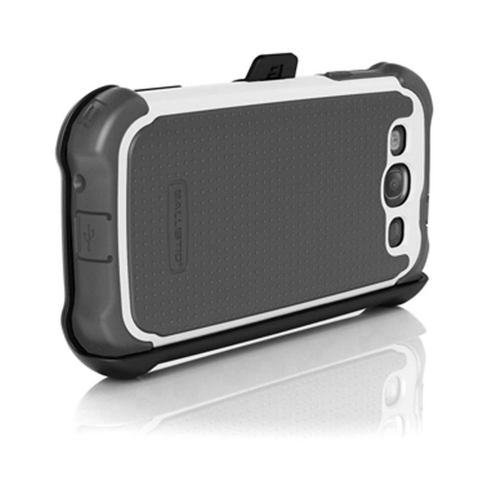 . Funda Ballistic SG MAXX Samsung S3 - i9300 Gris Blanco con clip 