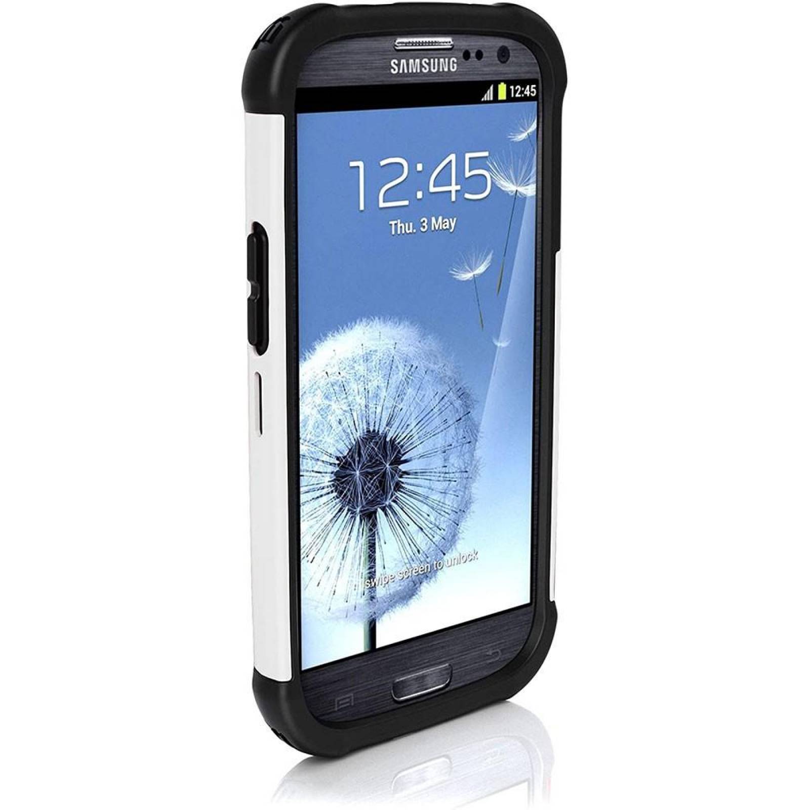 . Funda Ballistic SG para Samsung Galaxy S3 i9300 Blanco Negro