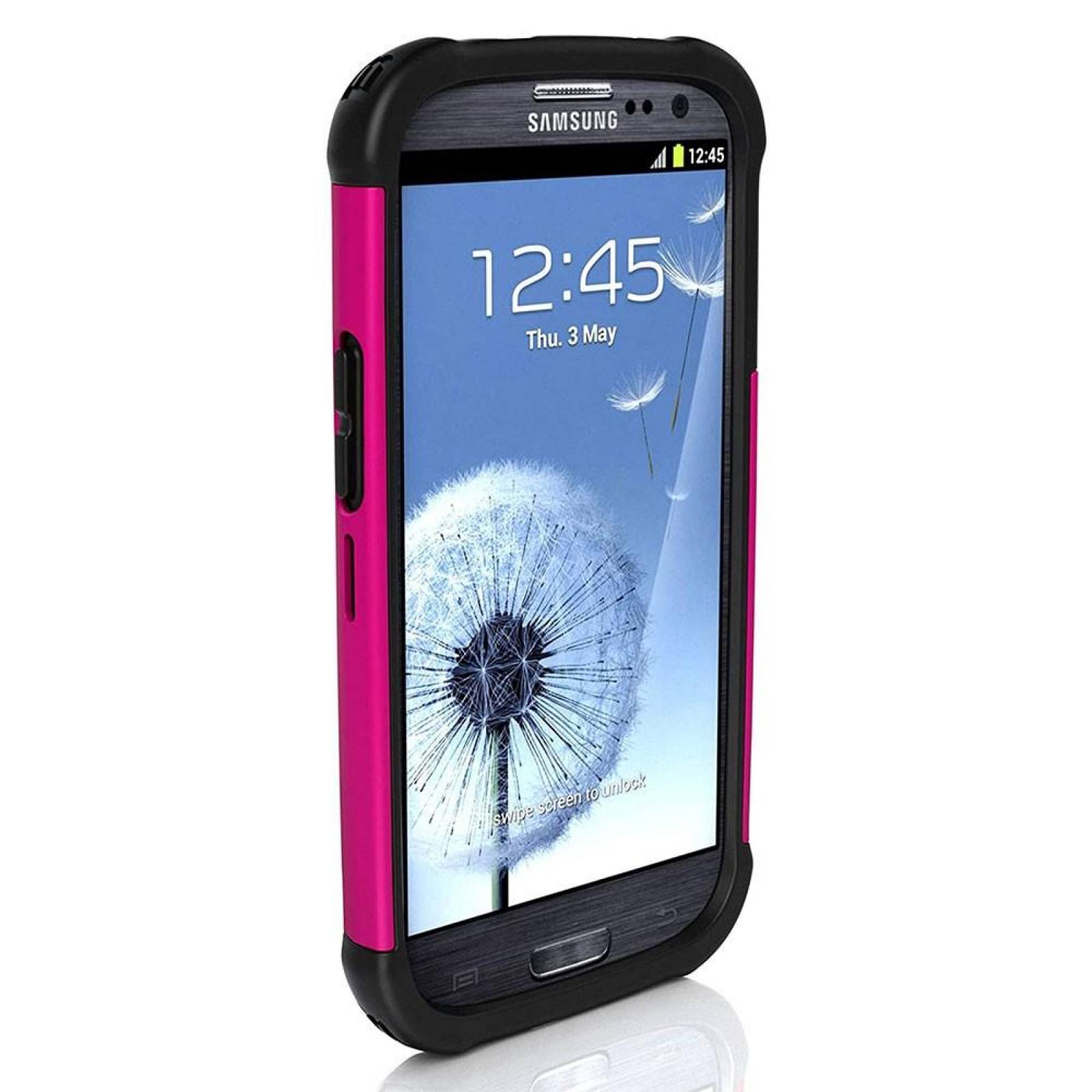. Funda Ballistic SG para Samsung Galaxy S3 i9300 Rosa Negro