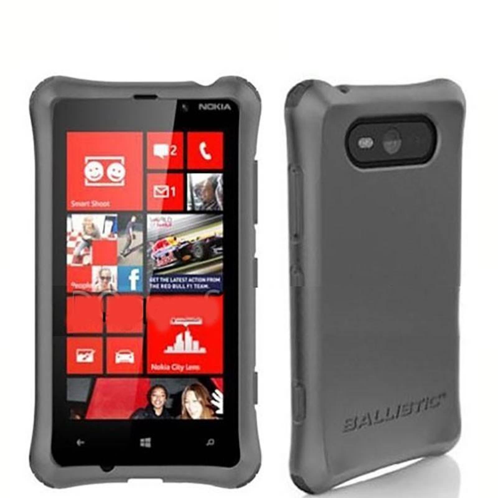 . Funda Ballistic LS para Nokia 820 Lumia Gris 