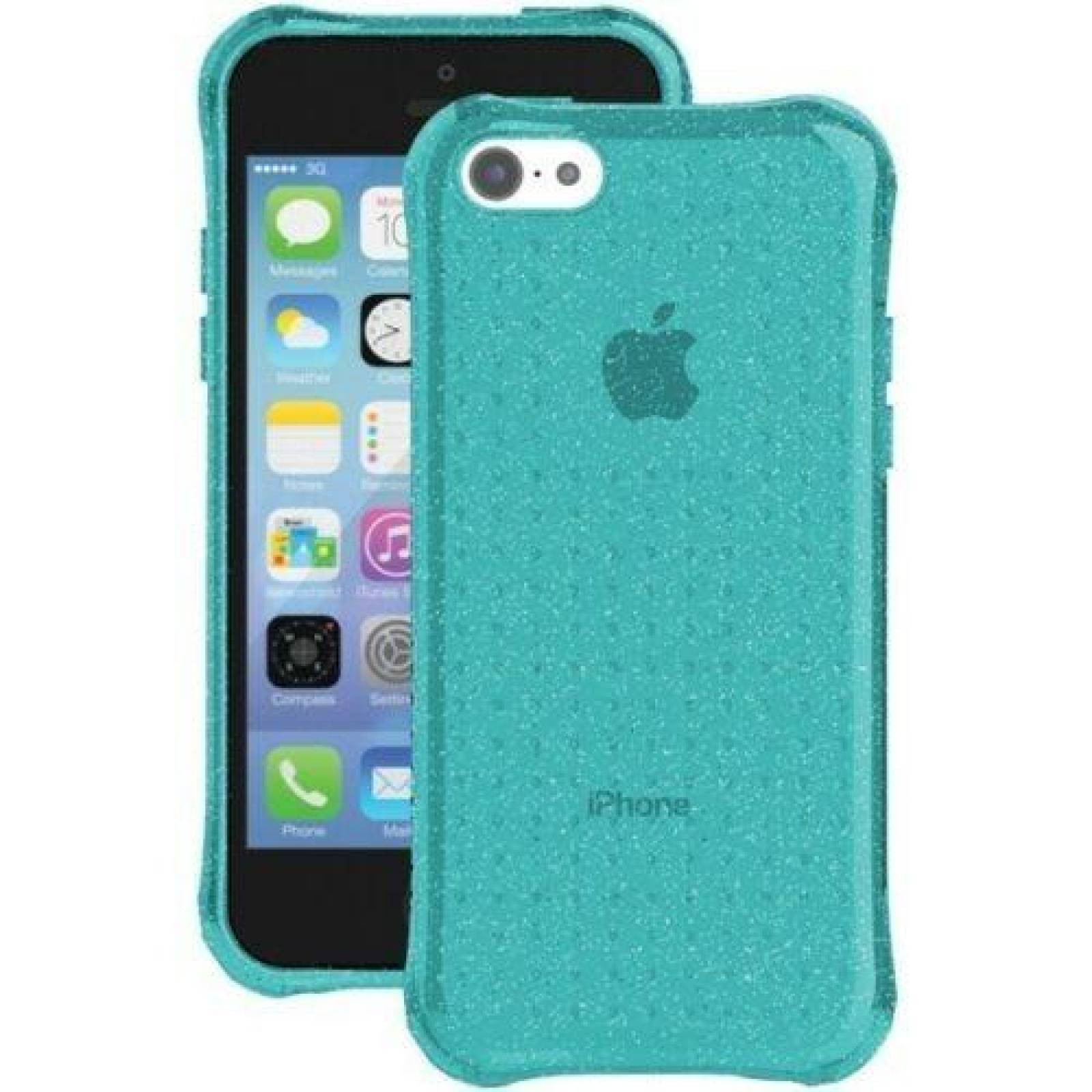 . Funda BALLISTIC Jewel para iPhone 5c Azul/Brillos Transparente 