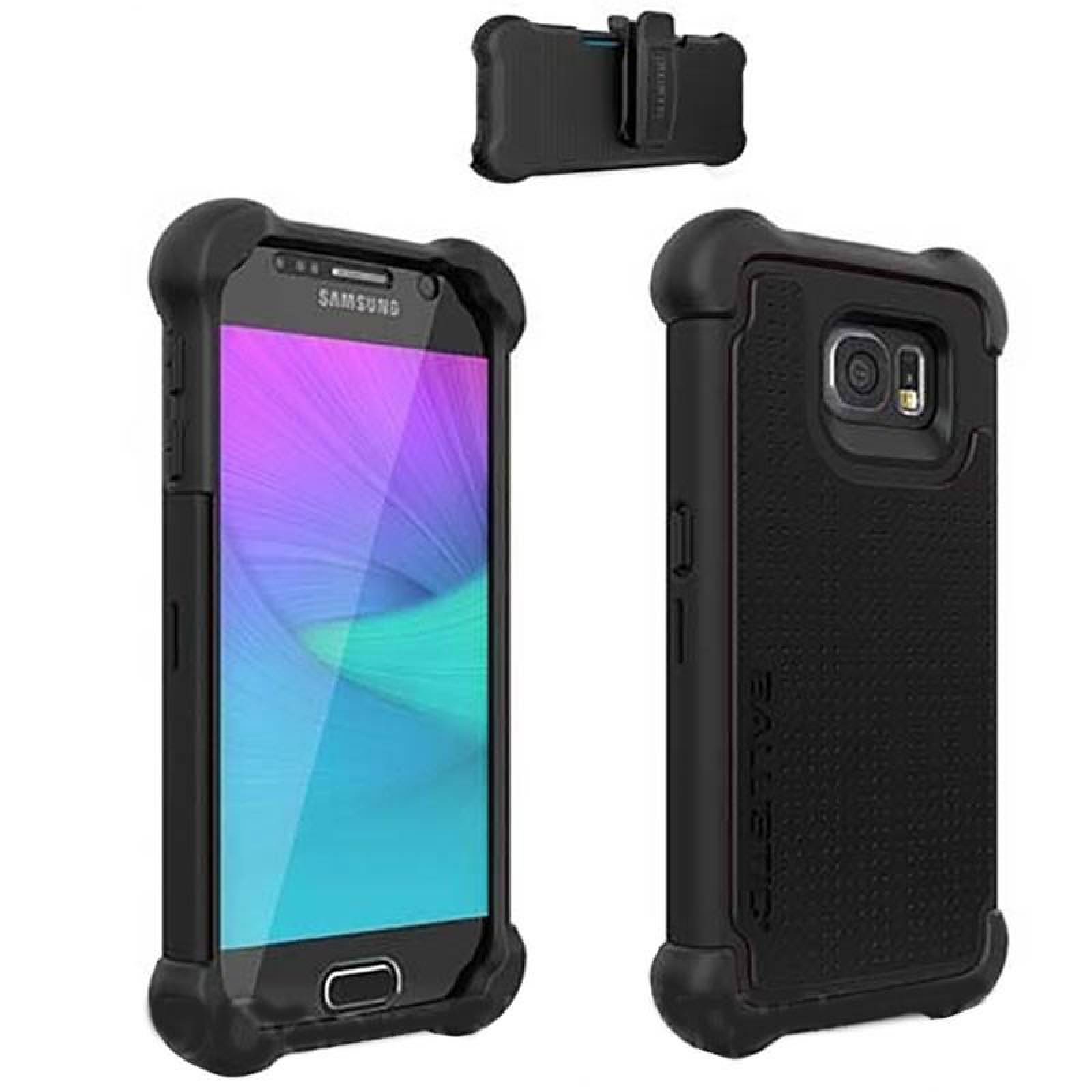 . Funda Ballistic SG MAXX para Samsung S6 Negro con clip