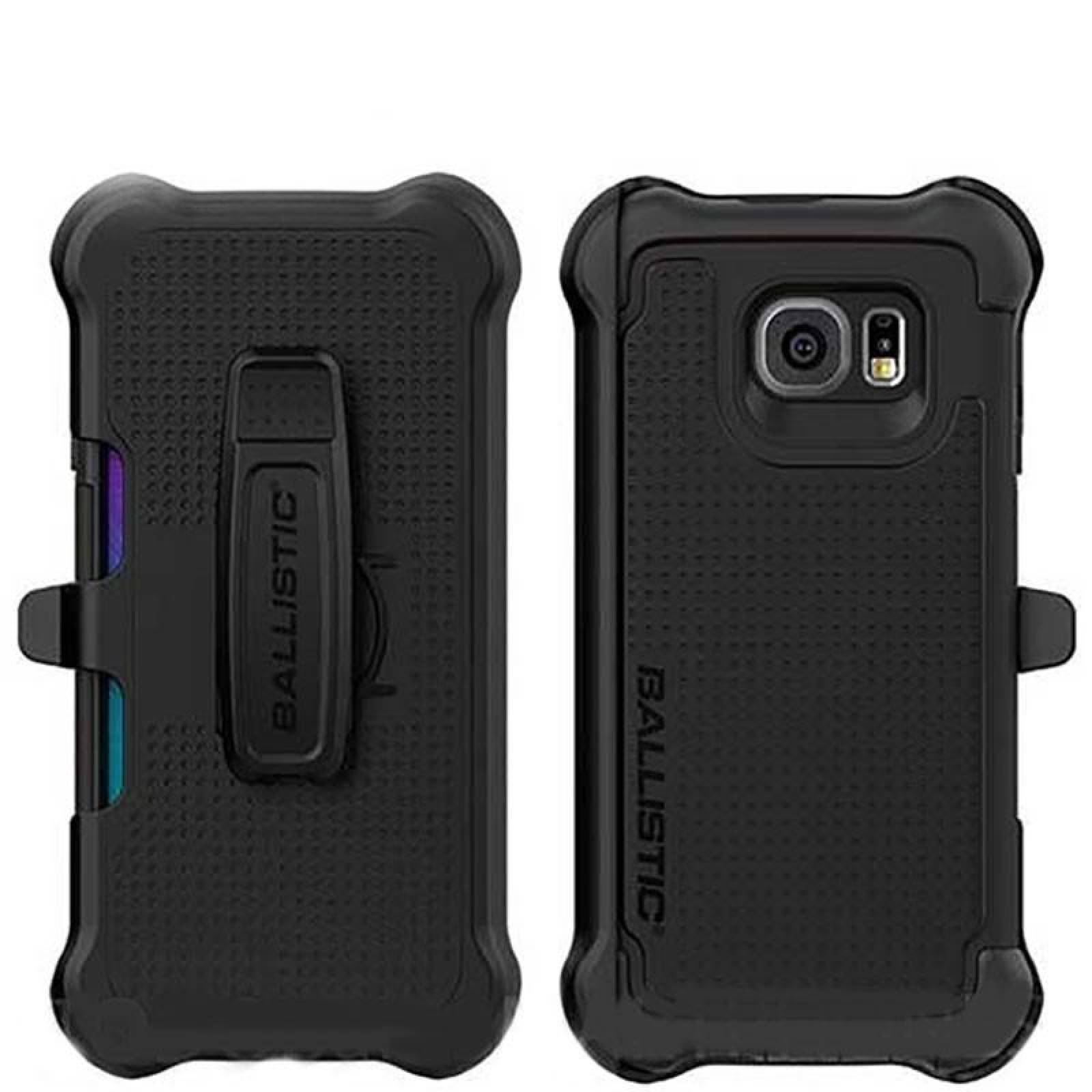 . Funda Ballistic SG MAXX para Samsung S6 Negro con clip
