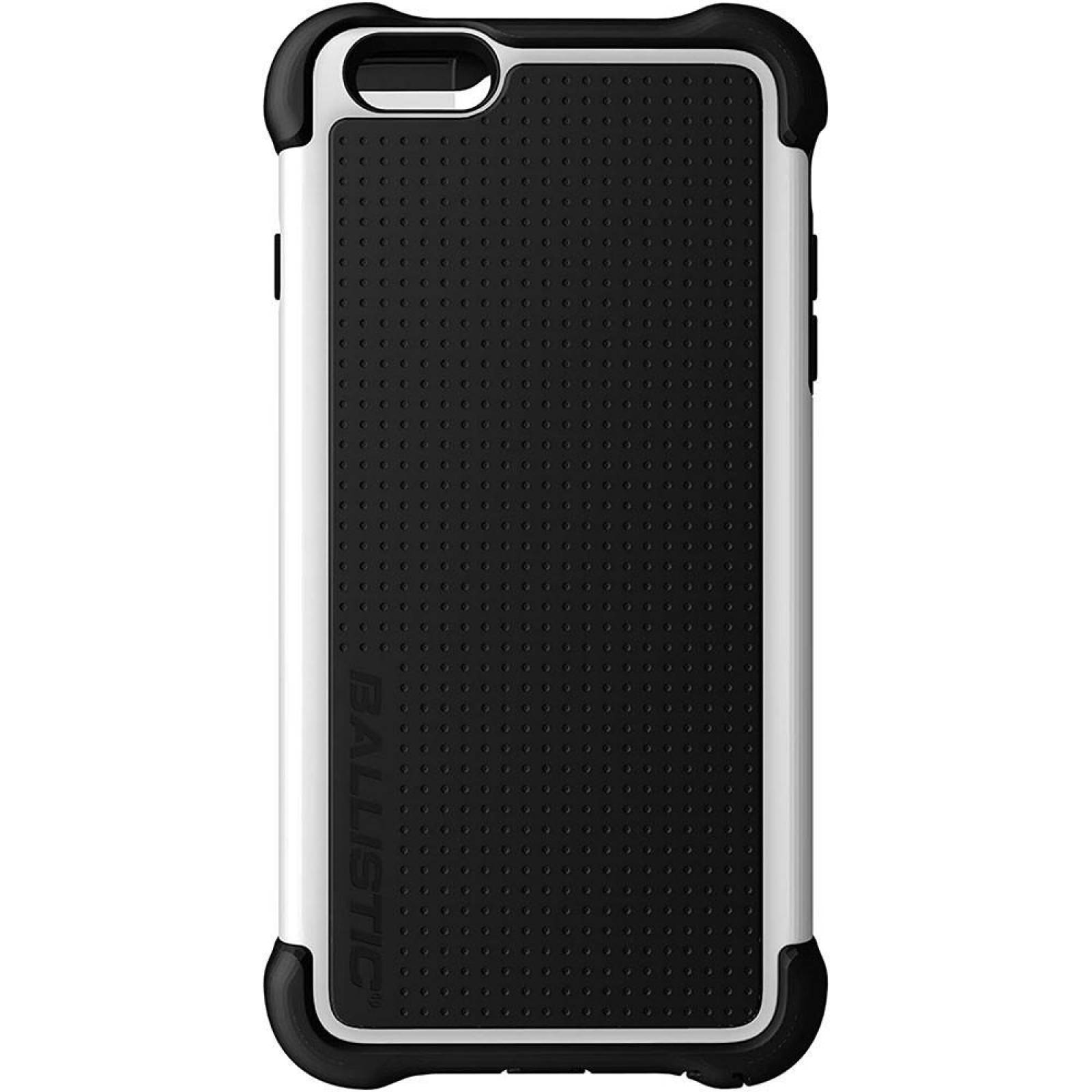 . Funda Ballistic TJ MAXX para iPhone 6s PLUS Blanco Negro con Clip 