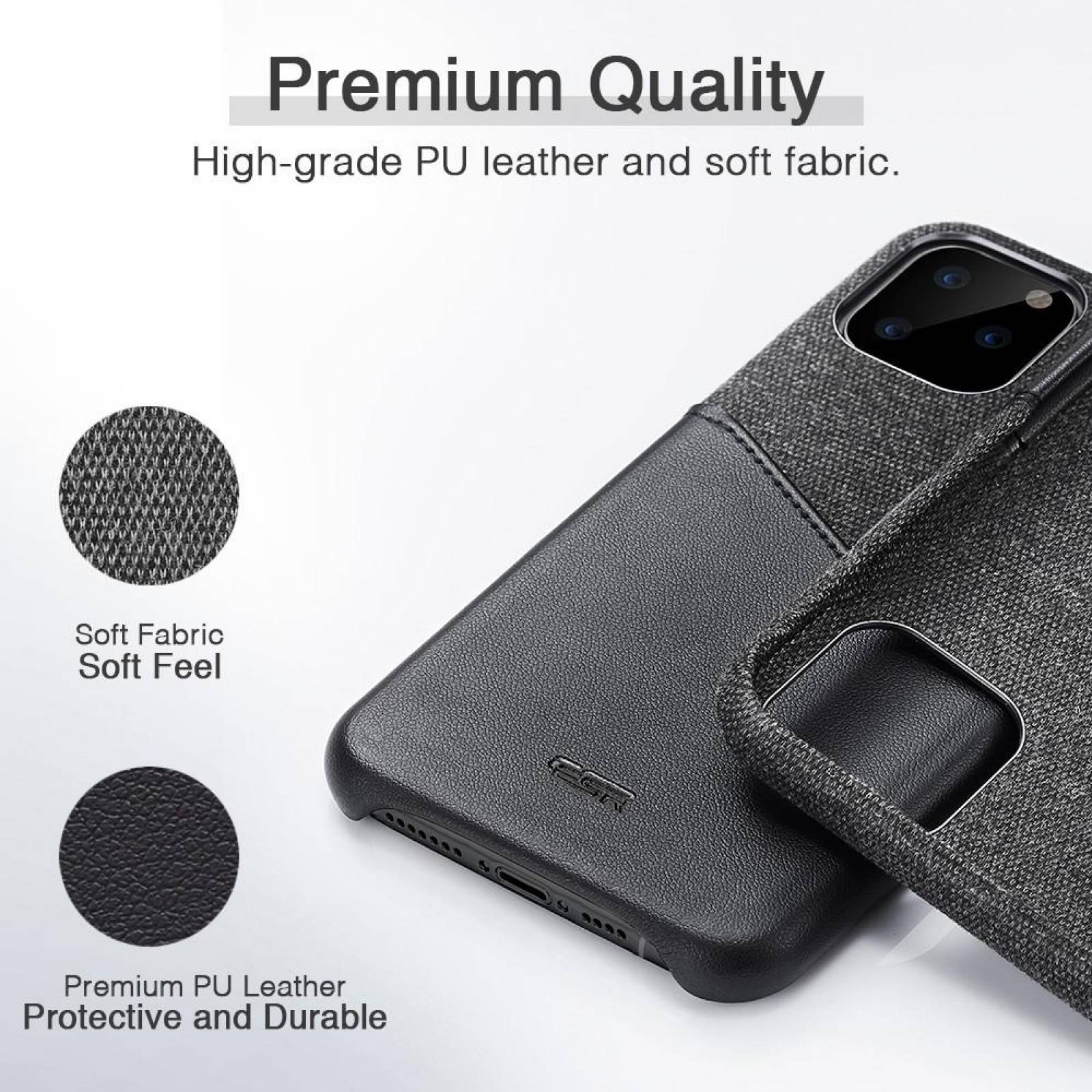 Funda ESR Metro Wallet para iPhone 11 PRO Negra Cartera 