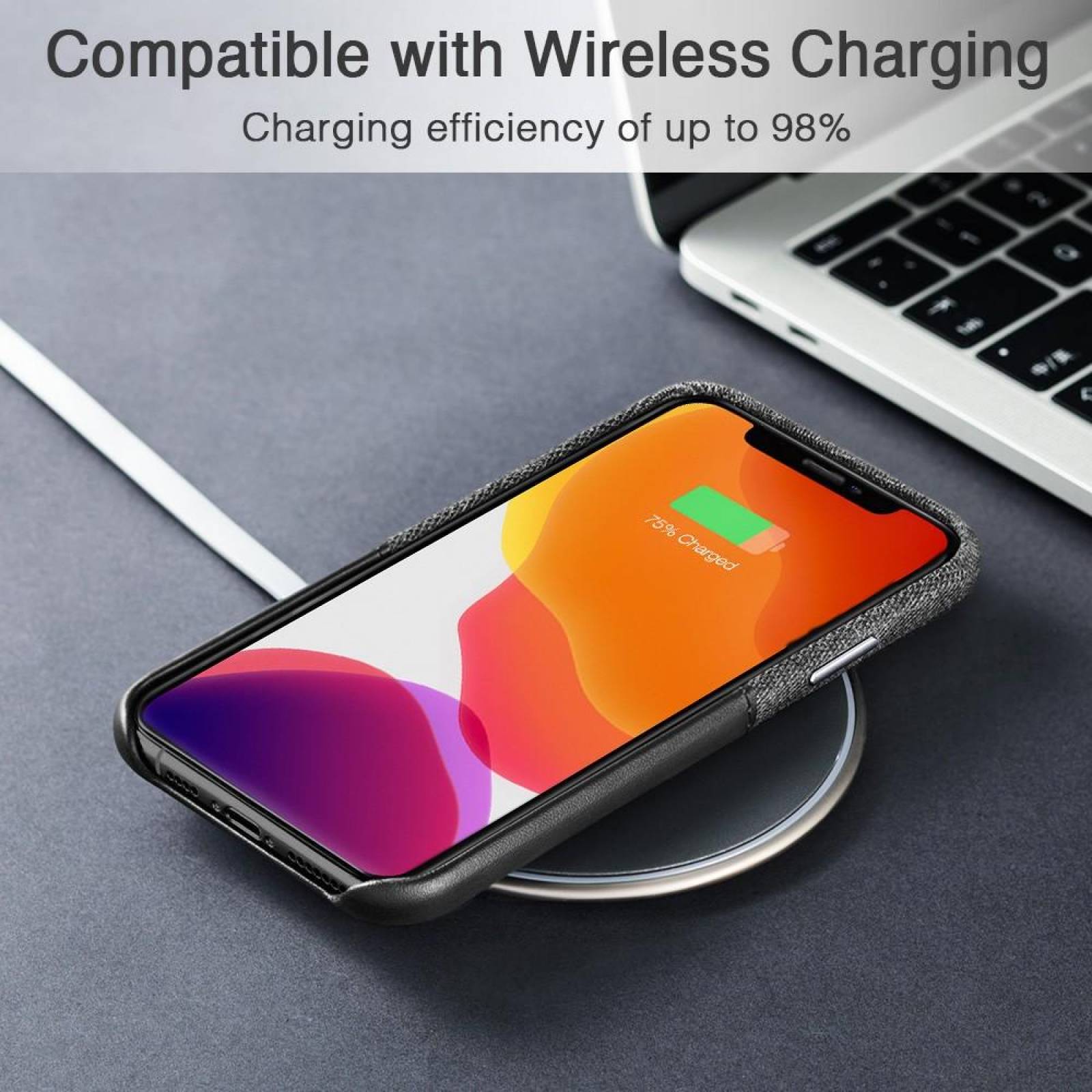 Funda ESR Metro Wallet para iPhone 11 PRO Negra Cartera 