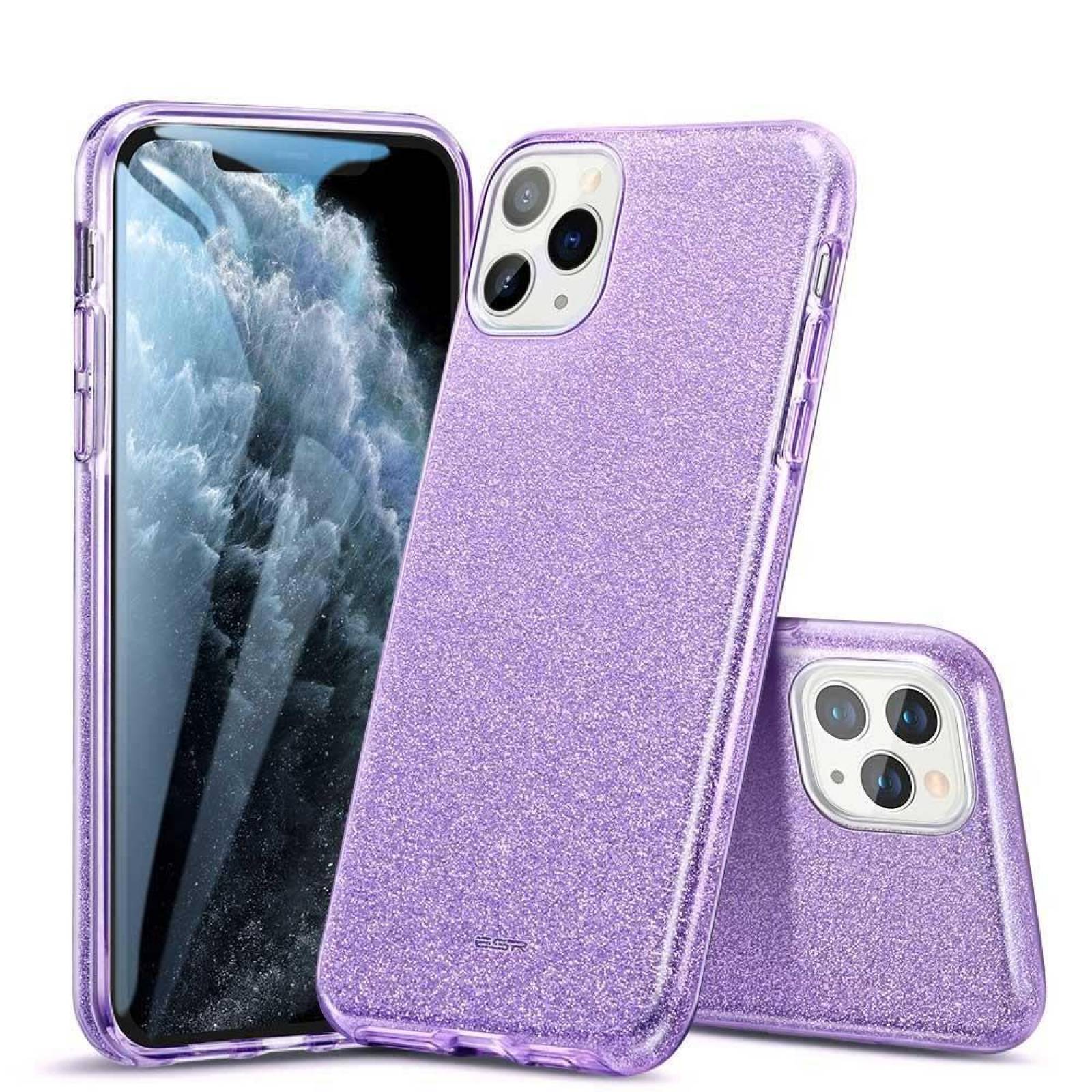 Funda ESR Glitter para iPhone 11 PRO MAX Lila Brillos 