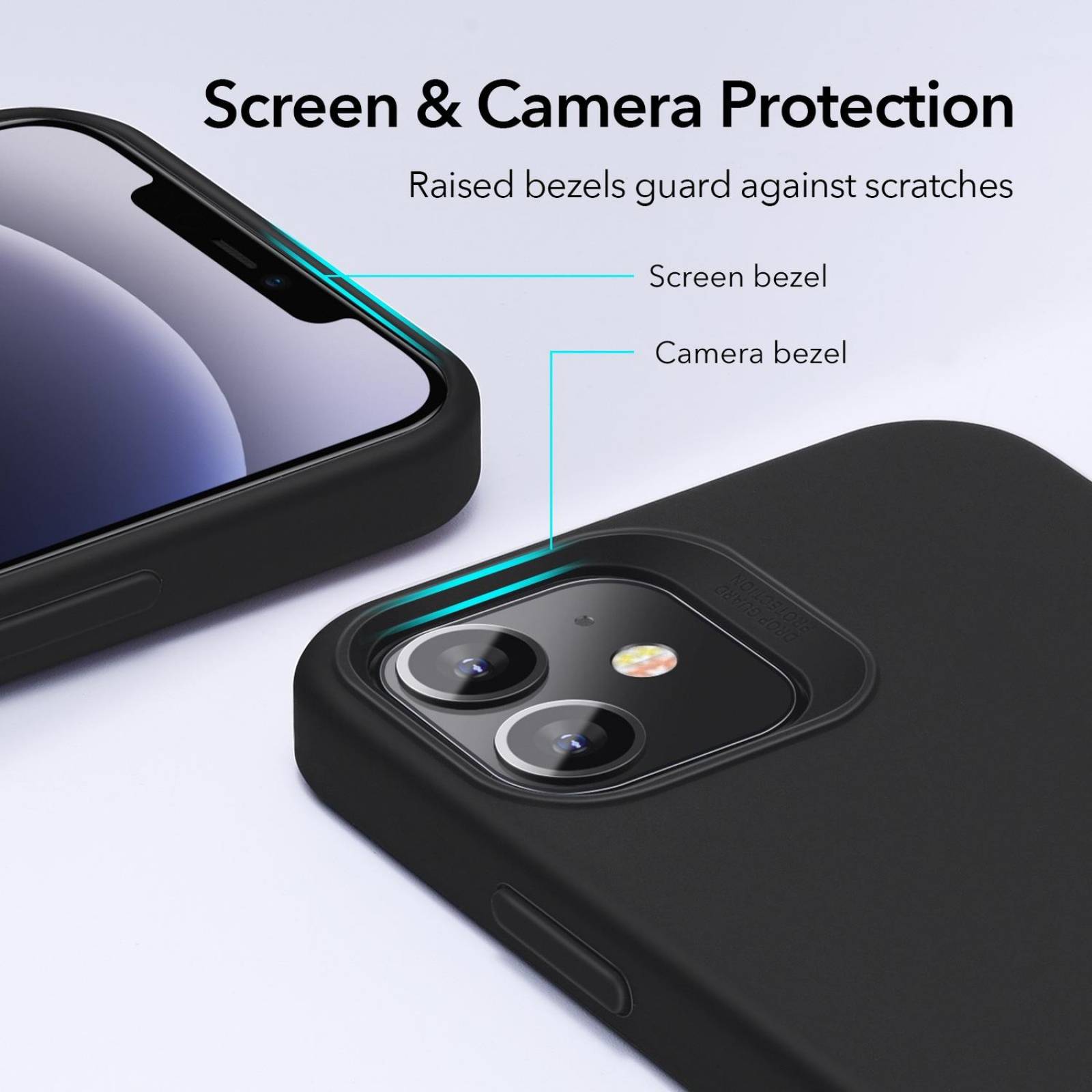 Funda ESR Cloud para iPhone 12 MINI - Negra 