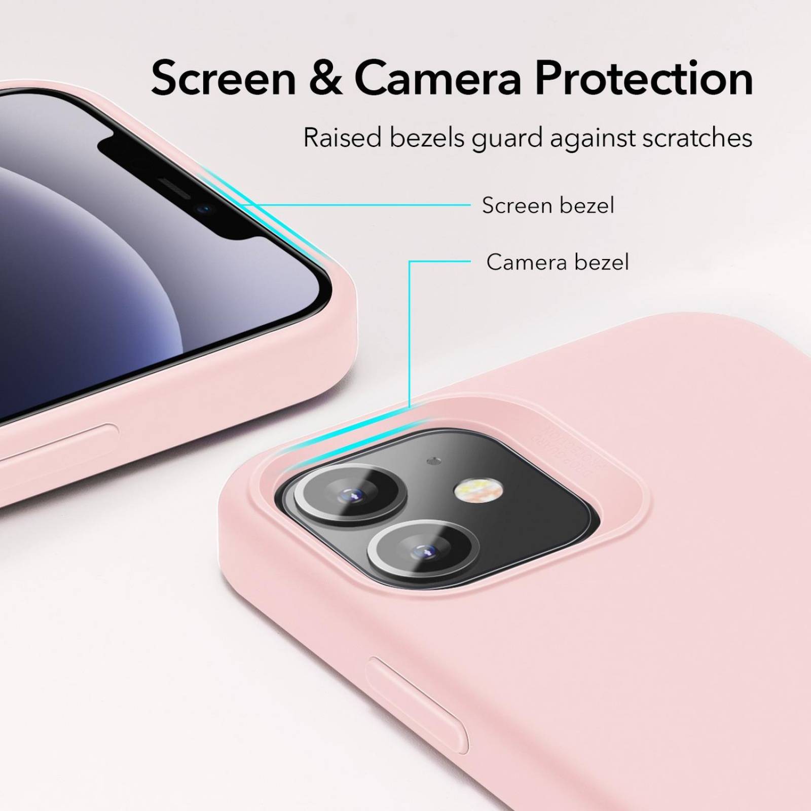 Funda ESR Cloud para iPhone 12 MINI - Rosa 