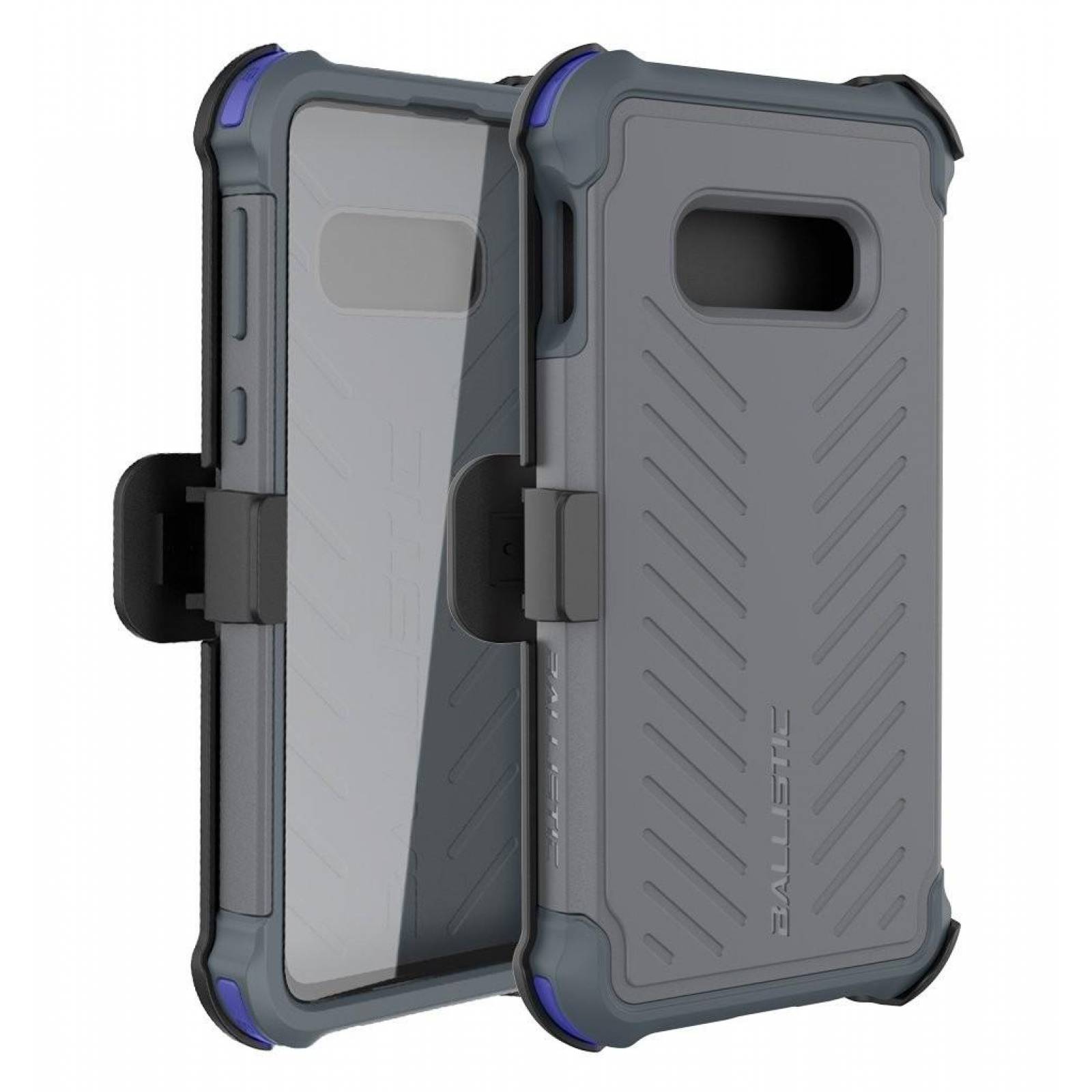 . Funda BALLISTIC TJ Maxx para Samsung S10 - Gris protector uso rudo con clip y mica 