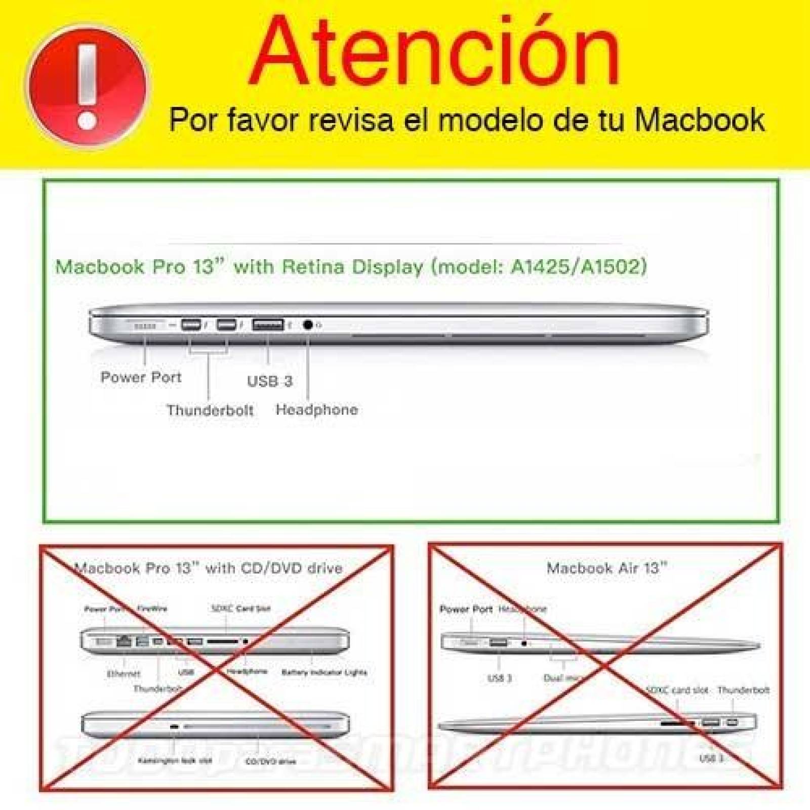 Funda IBENZER NP MacBook PRO 13 RETINA (A1502 A1425) Lila 