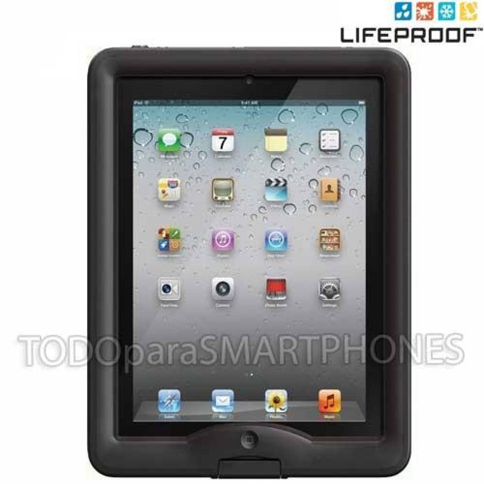 . Funda Lifeproof Nuud iPad 2 3 4 color Negro 