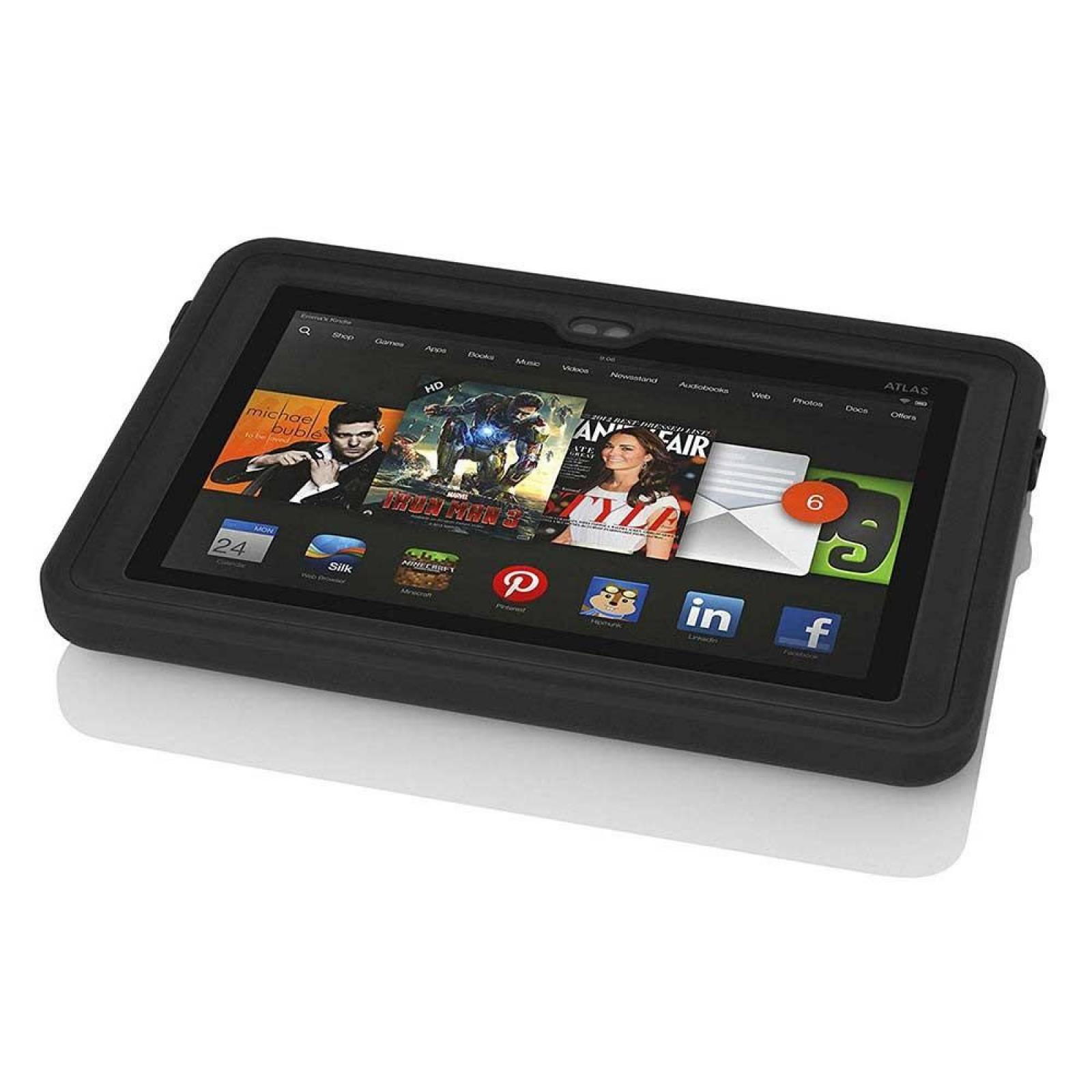 Funda INCIPIO Atlas para Kindle Fire HDX 7 - Negro protector uso rudo contra agua 
