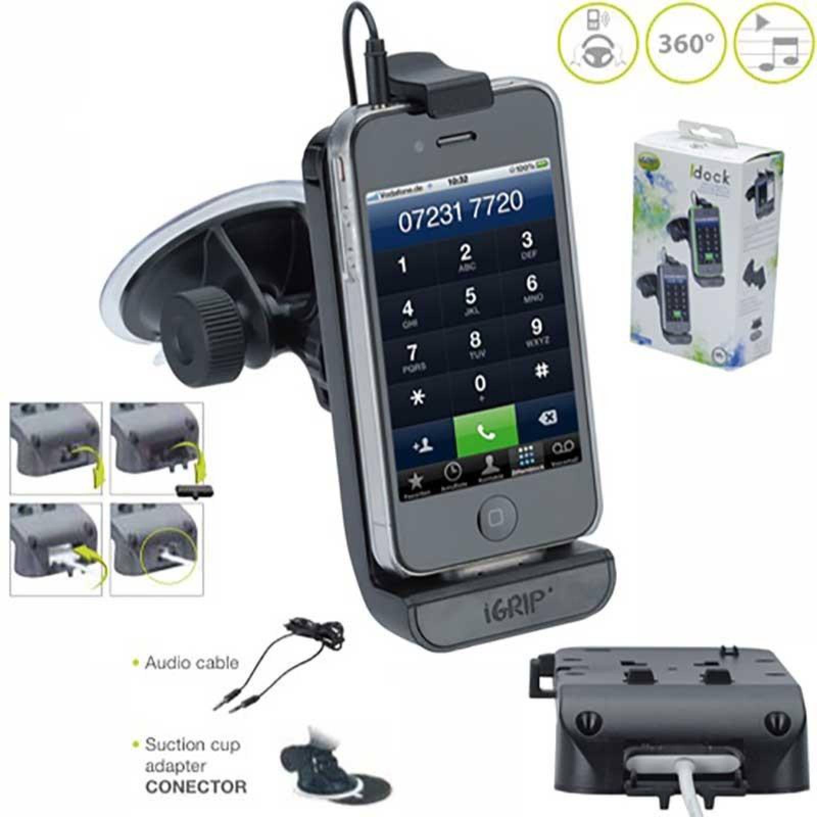 Soporte iGrip Dock iPhone 4S / 4 / 3GS / 3G / iPod 4G Touch 
