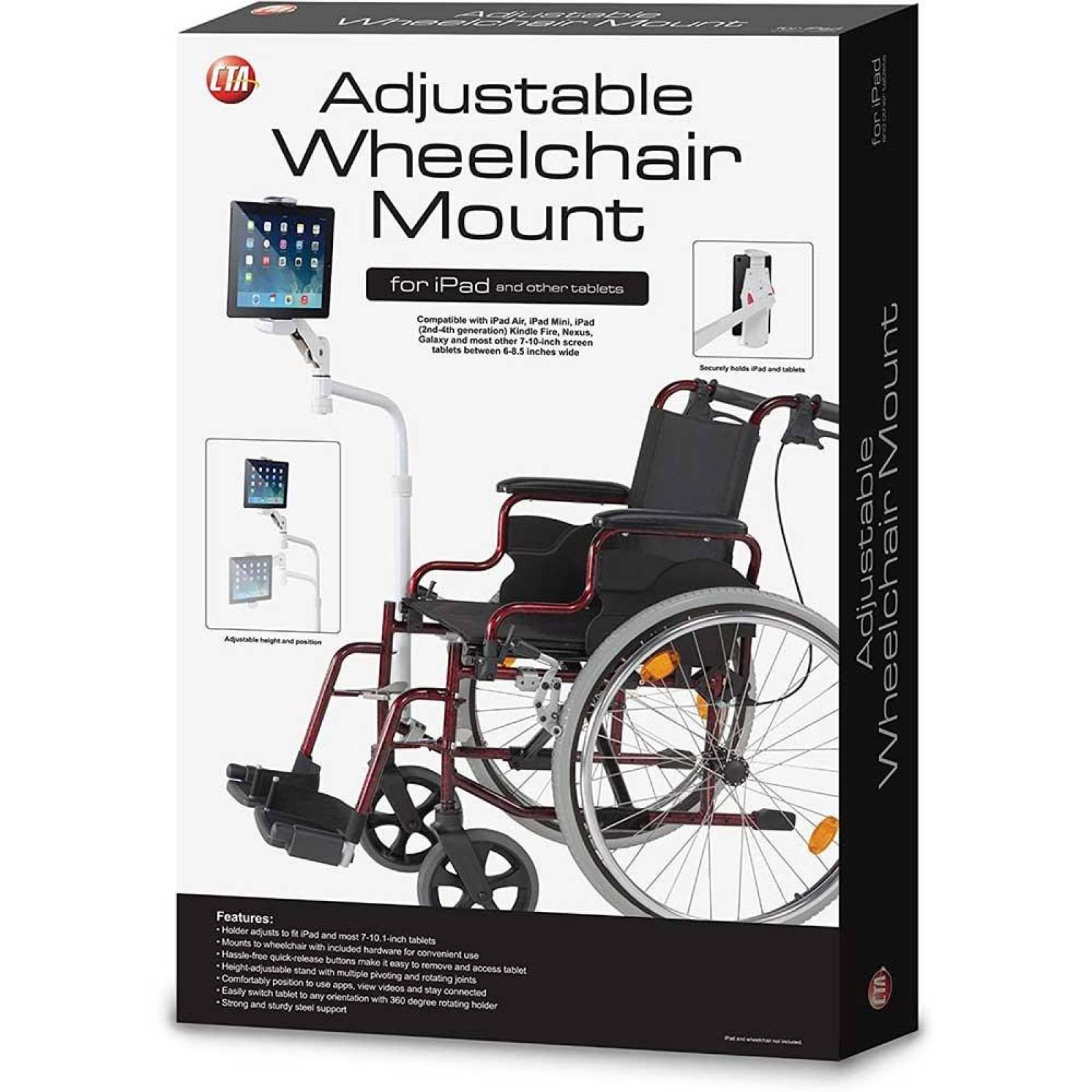 Soporte CTA iPad y Tablets Universal silla de ruedas 