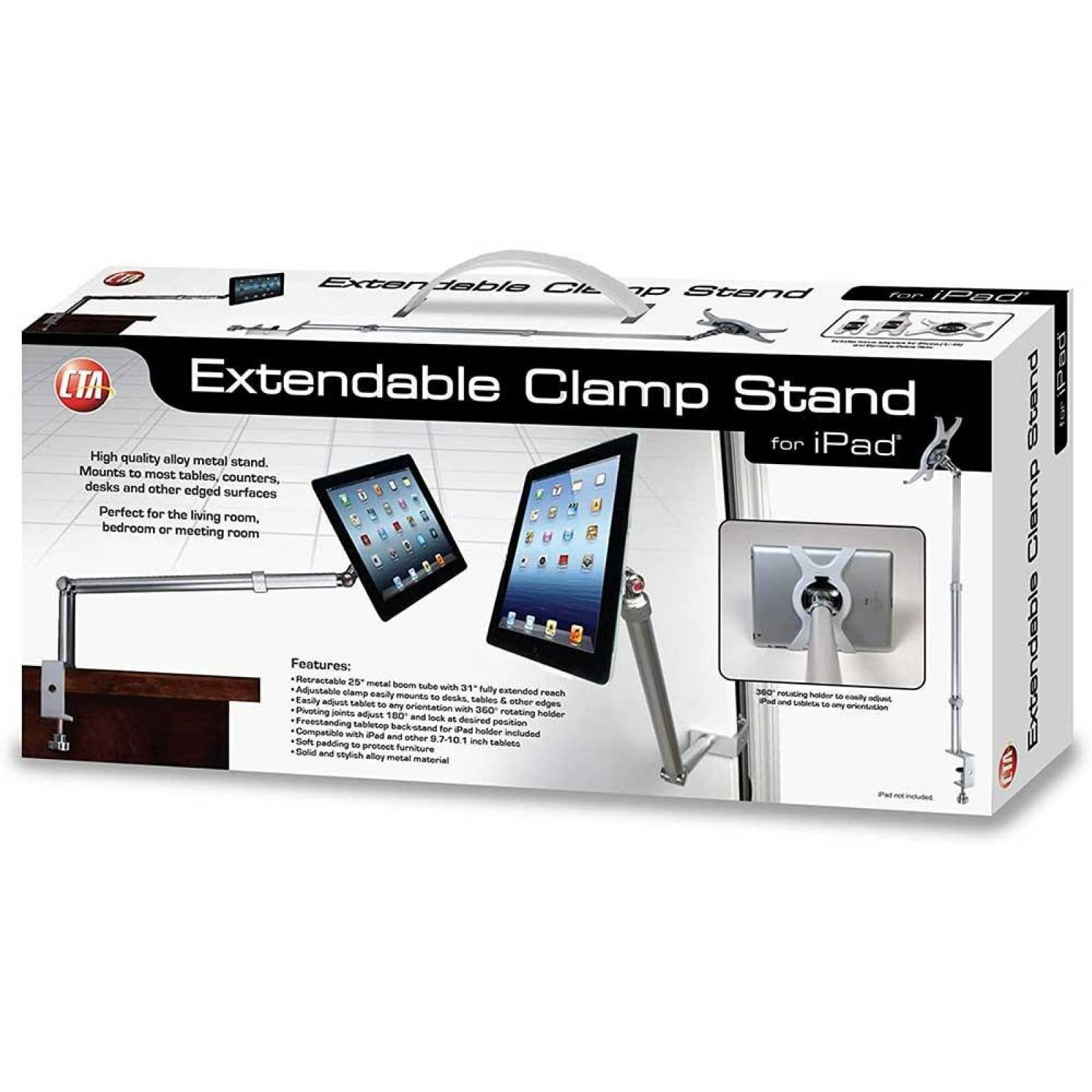 Soporte CTA Tablets iPad 2 3 y 4 brazo con tornillo de mesa 