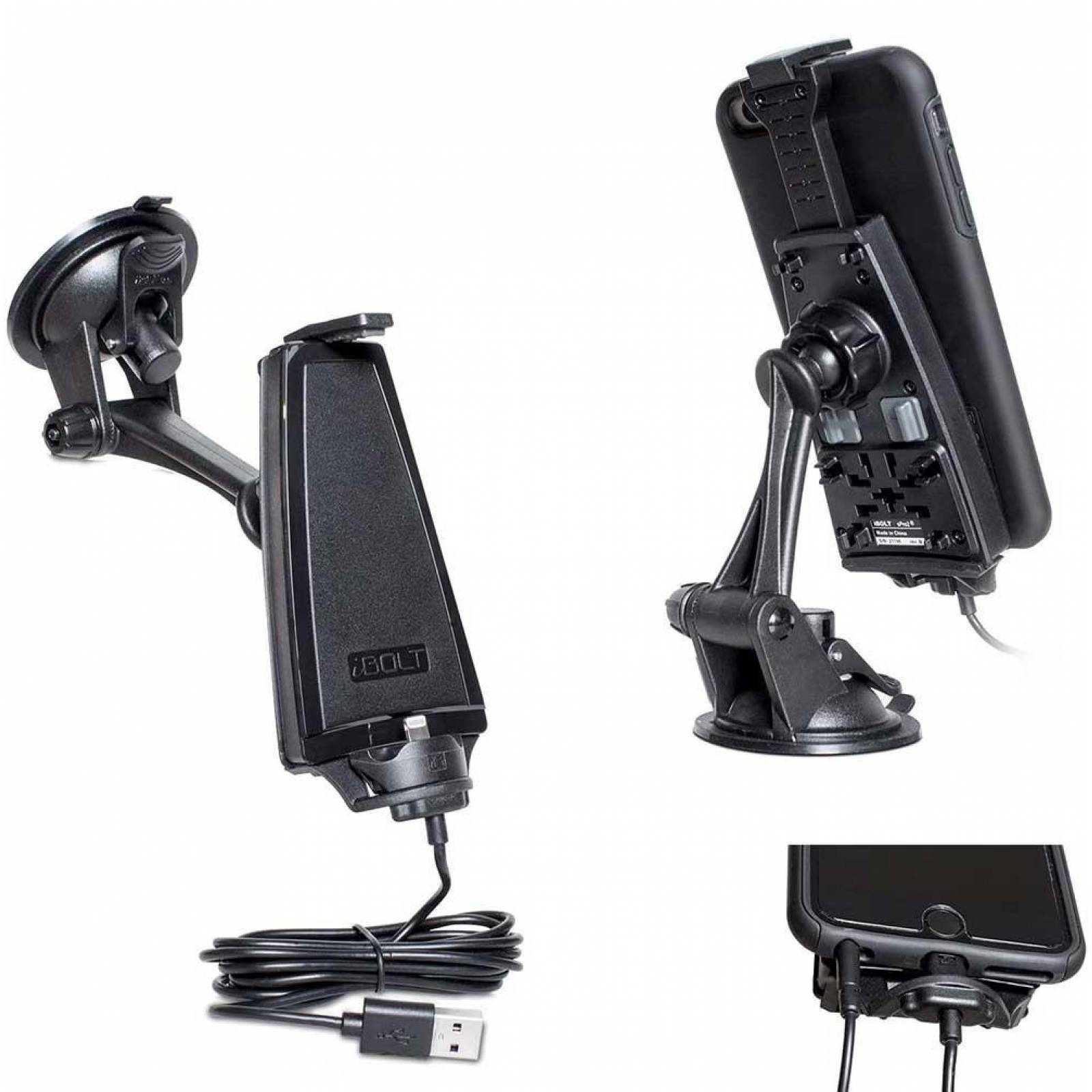 Soporte iBOLT iPro2 con cargador iPhone Lightning 