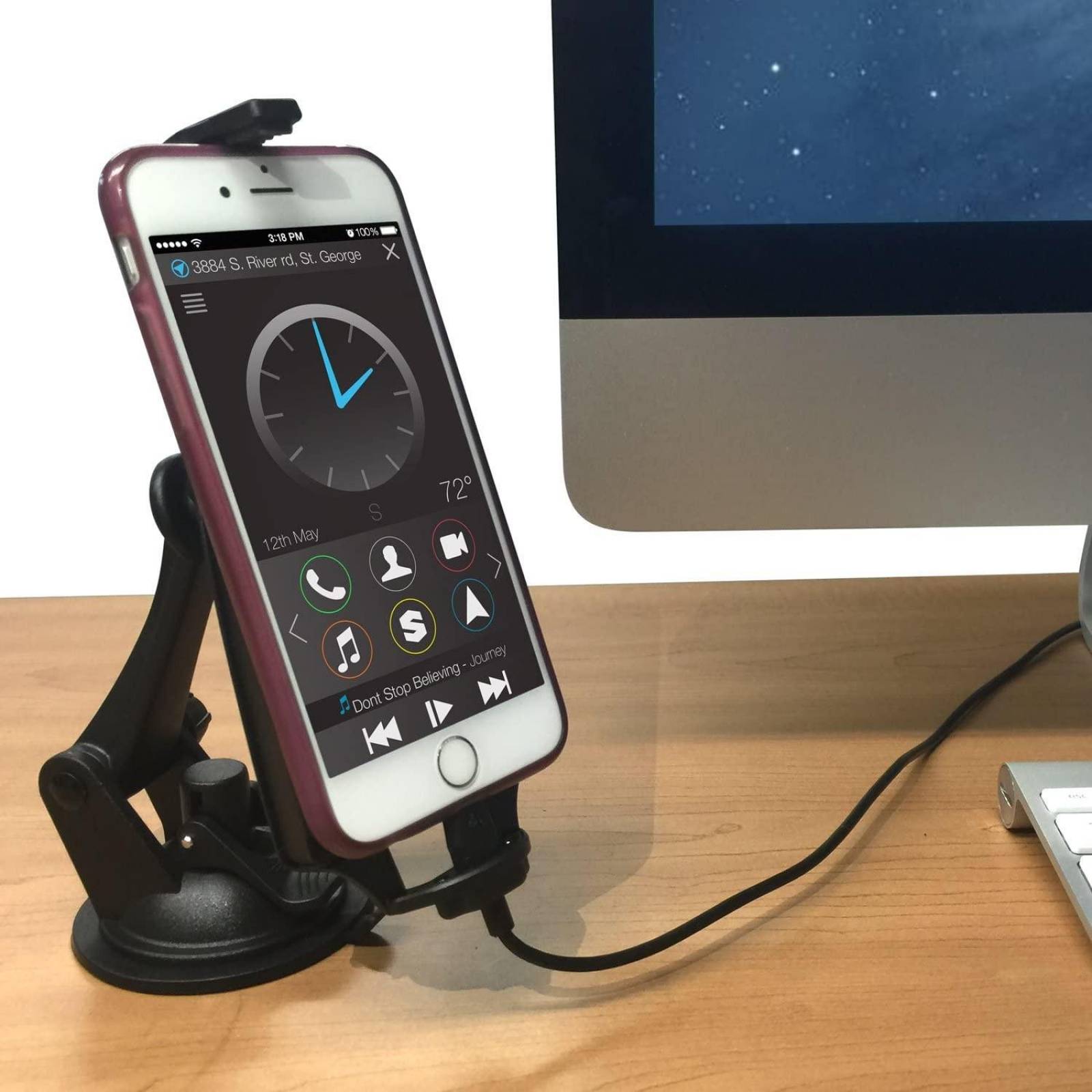 Soporte iBOLT iPro2 con cargador iPhone Lightning 