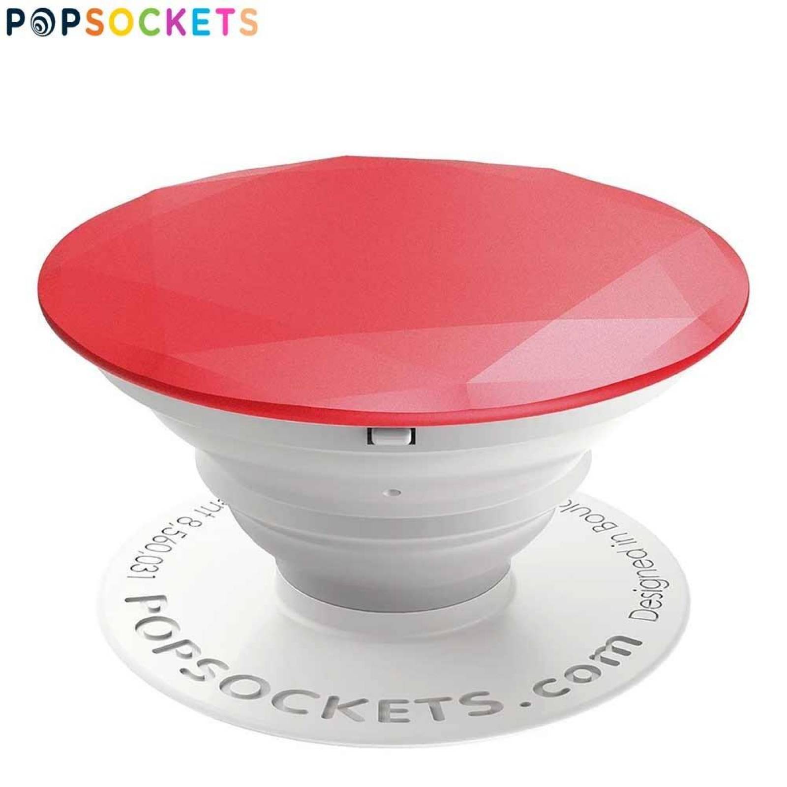 Soporte POPSOCKETS Base UNIVERSAL Diamante Rojo