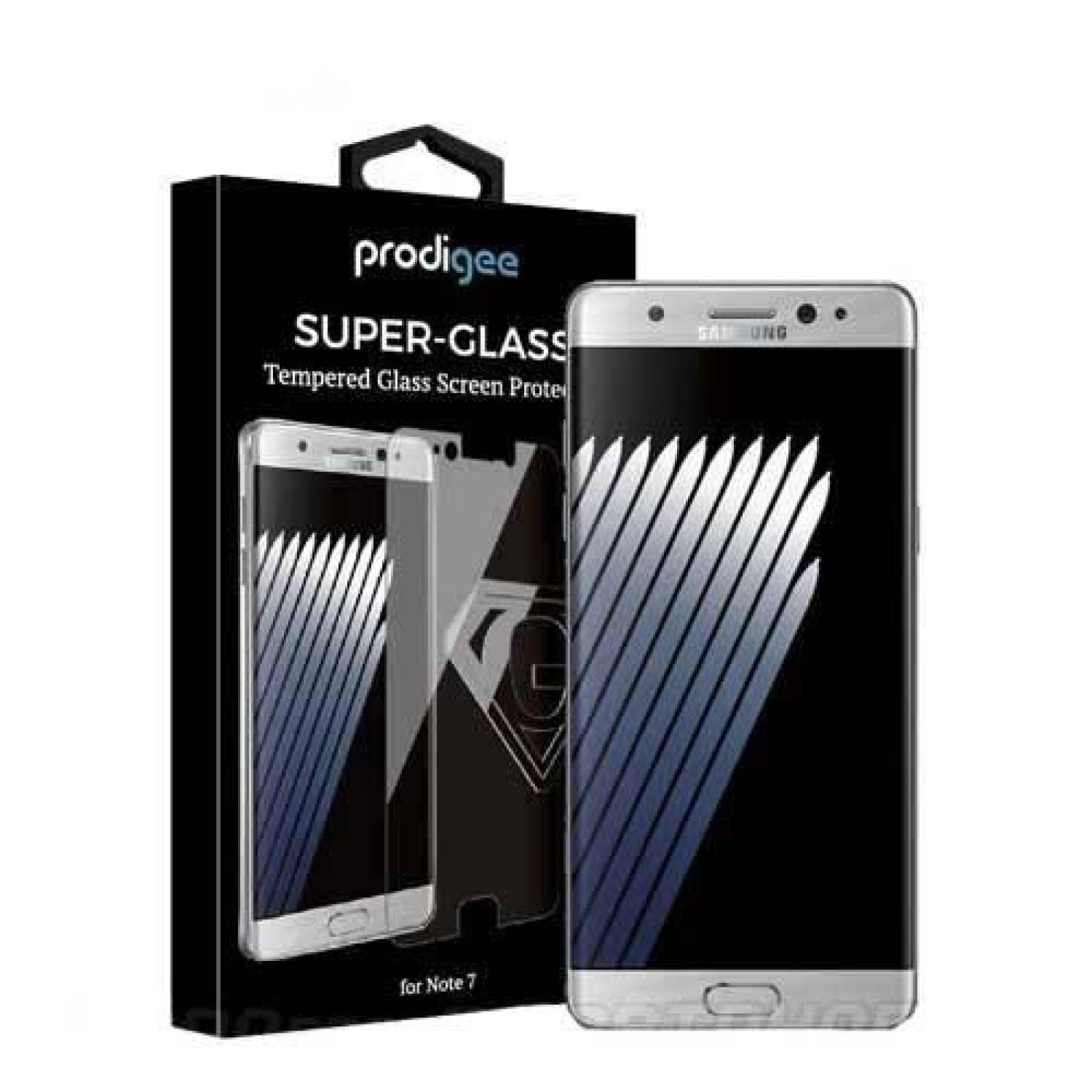 Mica Vidrio Templado PRODIGEE para Samsung Note 7 borde Negro Protectora de pantalla 