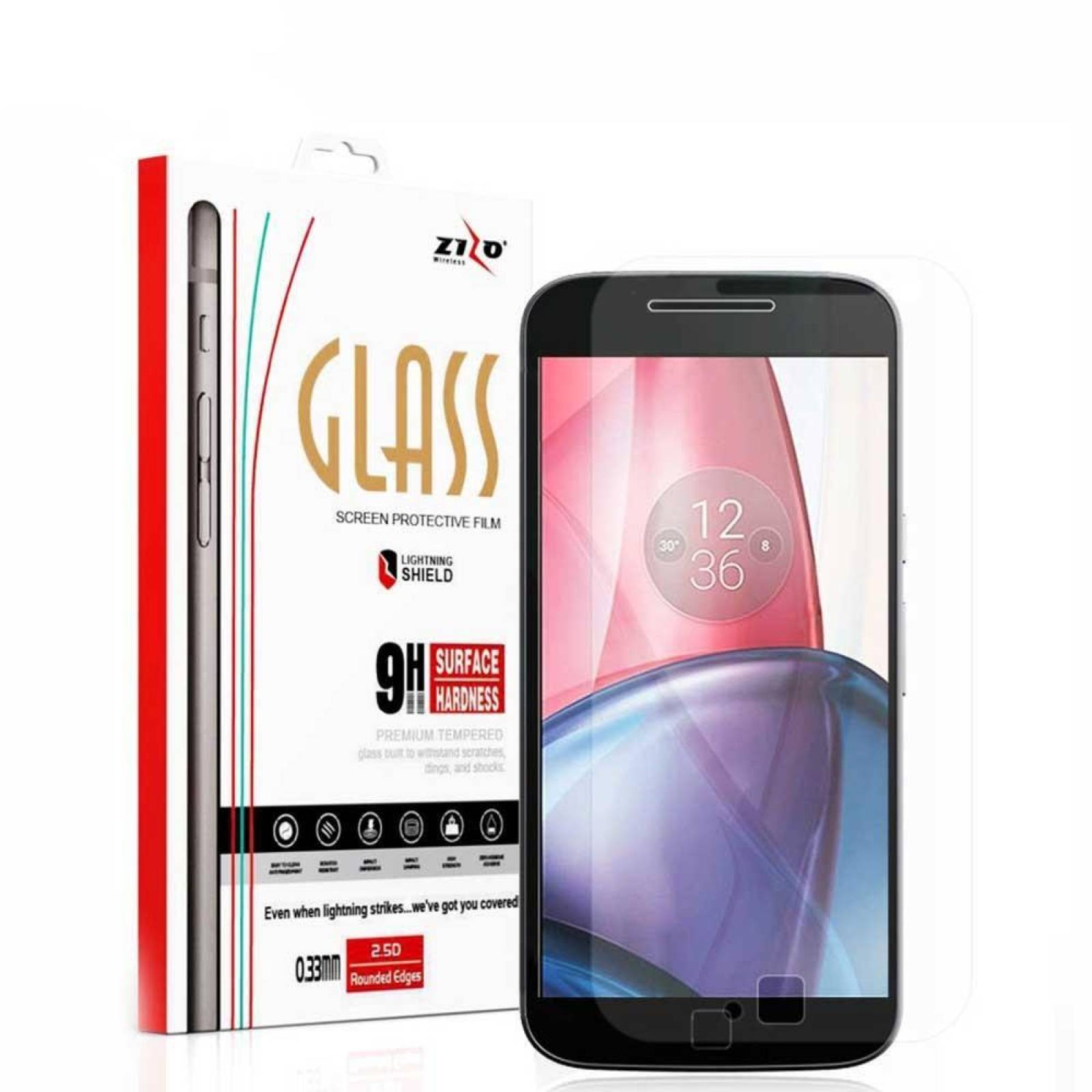 Mica Vidrio ZIZO para MOTOROLA G4 PLUS Protectora de pantalla 