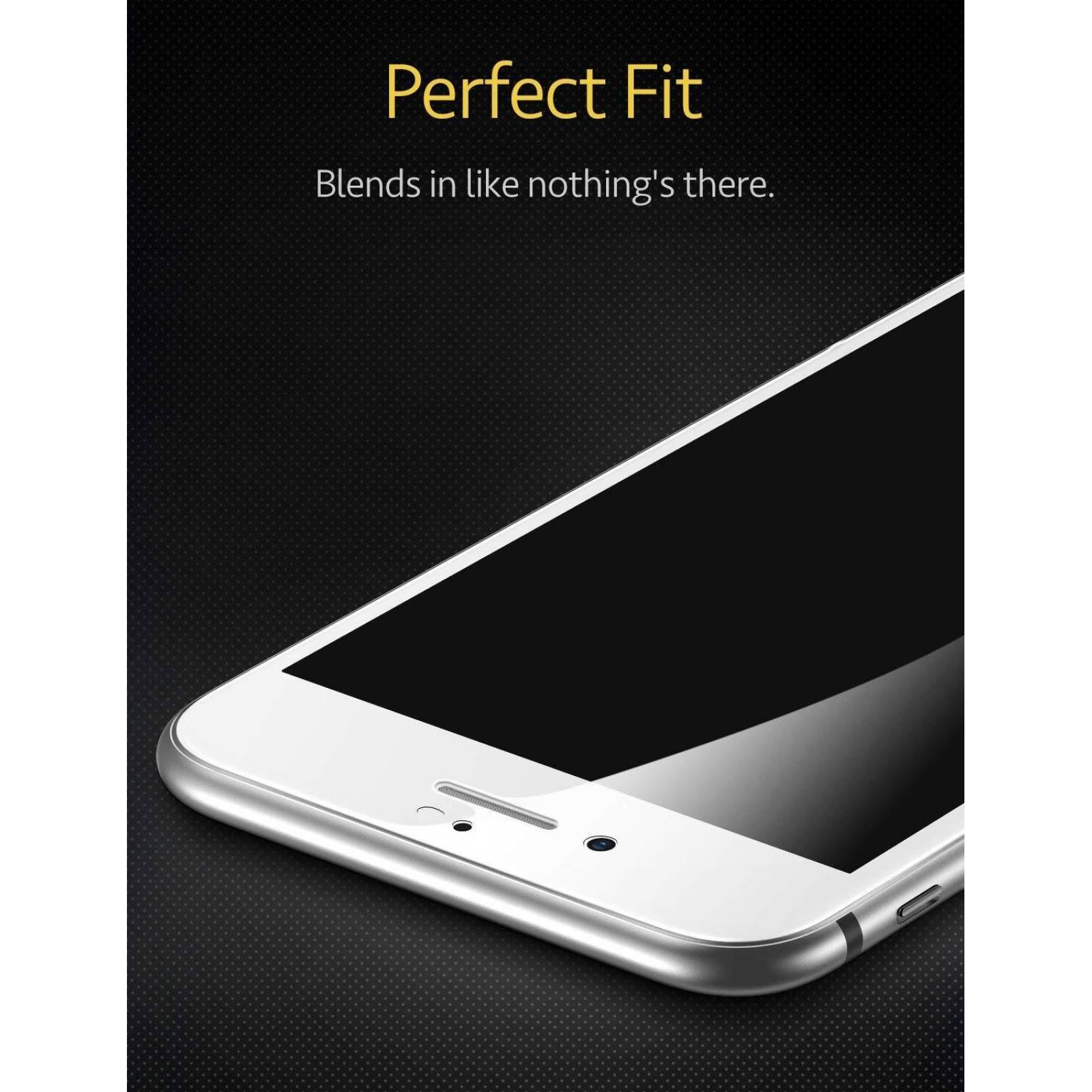 Mica Vidrio ESR Full 3D borde Blanco para iPhone 8 y 7 Protectora de pantalla 