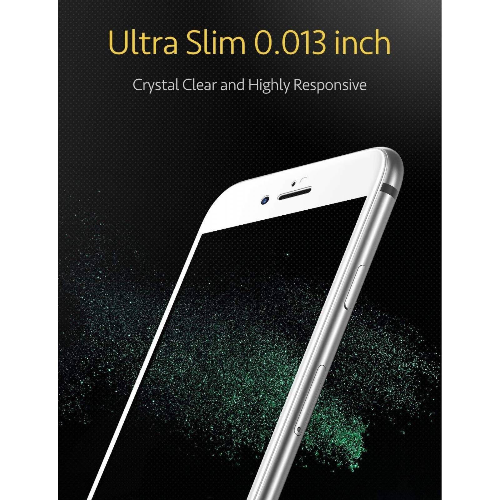 Mica Vidrio ESR Full 3D borde Blanco para iPhone 8 y 7 Protectora de pantalla 