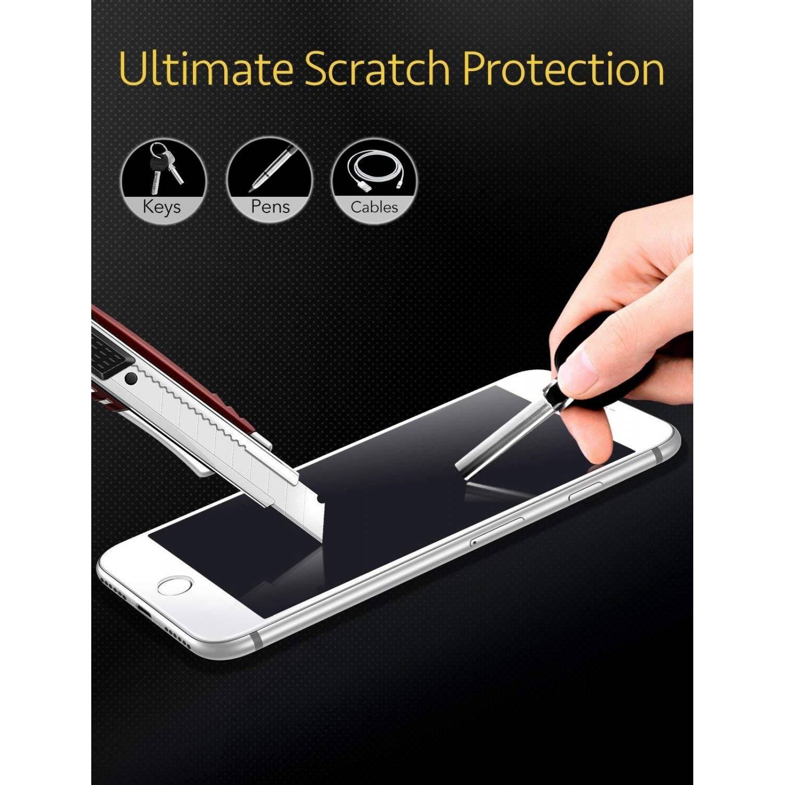 Mica Vidrio ESR Full 3D borde Blanco para iPhone 8 y 7 Protectora de pantalla 