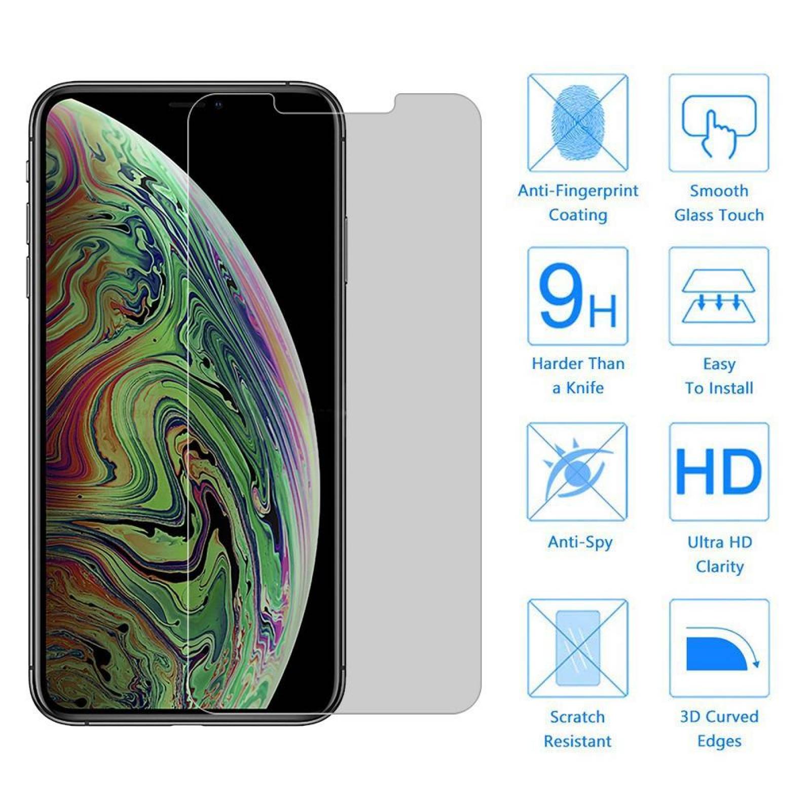 Mica Vidrio Privacidad DW iPhone 11 iPhone XR Protectora de pantalla 