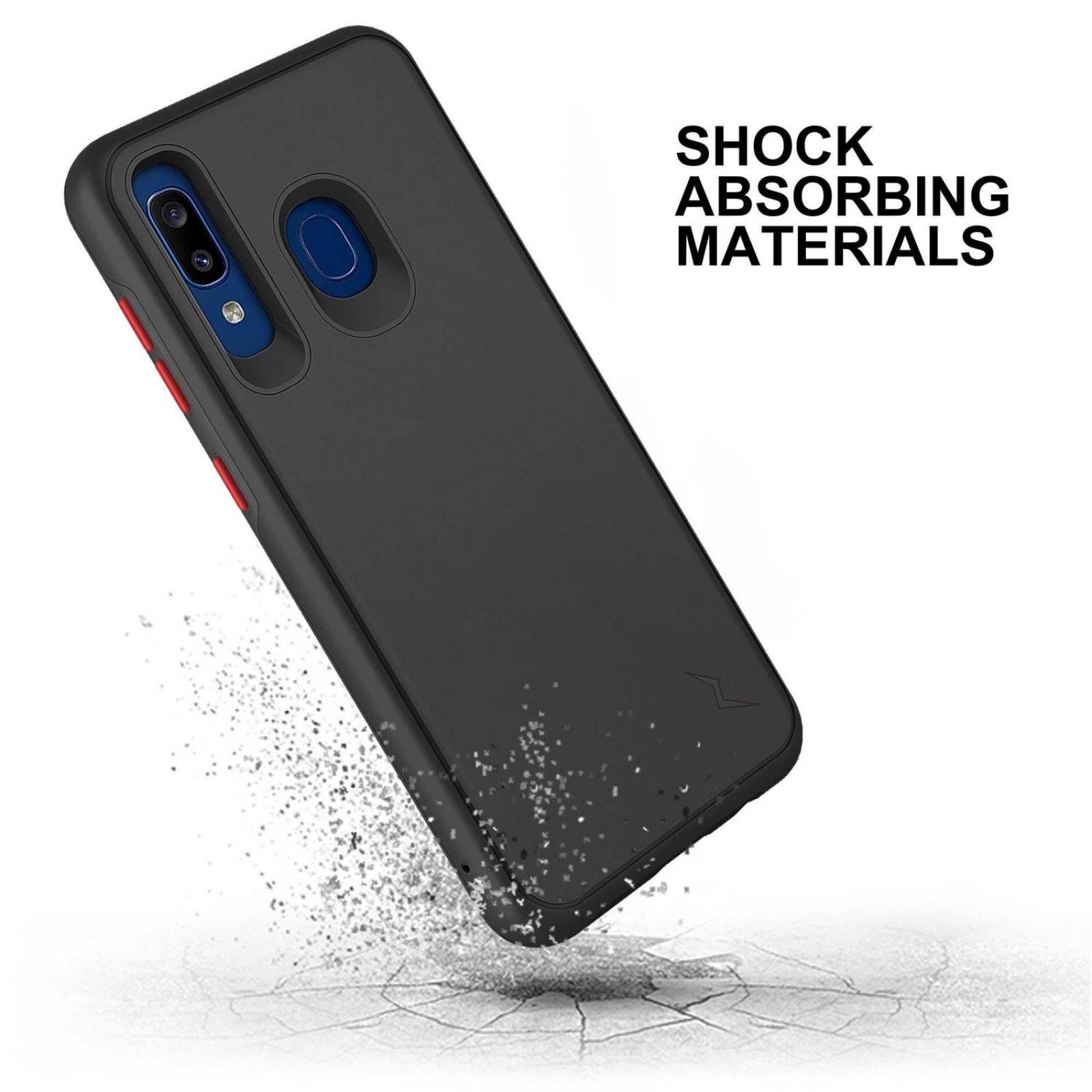 . Funda ZIZO Division para Samsung A50 A30 A20 Negra 