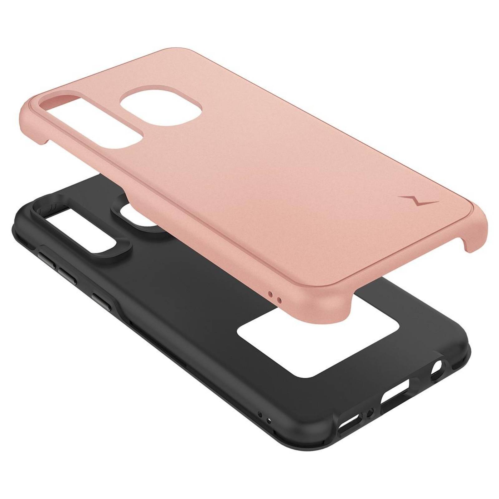 . Funda ZIZO Division para Samsung A50 A30 A20 Rose Gold 