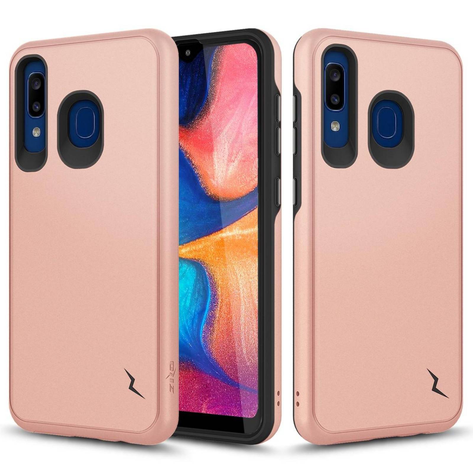 . Funda ZIZO Division para Samsung A50 A30 A20 Rose Gold 