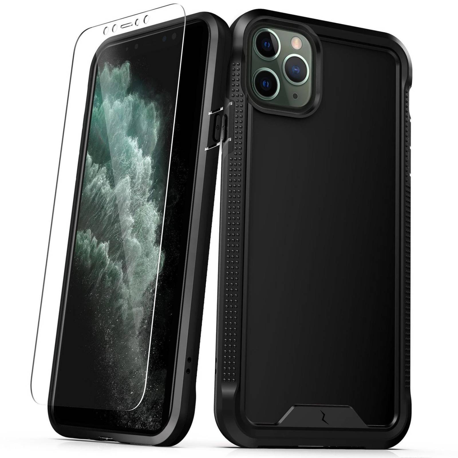 . Funda ZIZO Ion para iPhone 11 PRO MAX Negra con mica cristal 