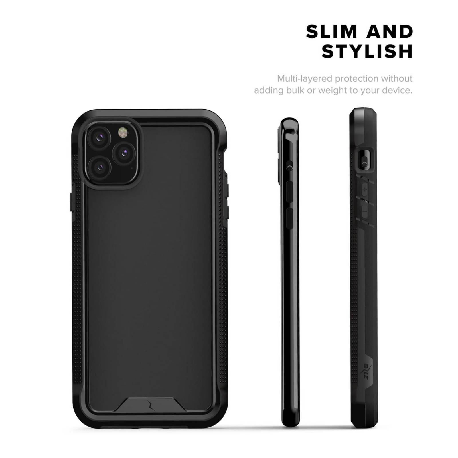 . Funda ZIZO Ion para iPhone 11 PRO MAX Negra con mica cristal 