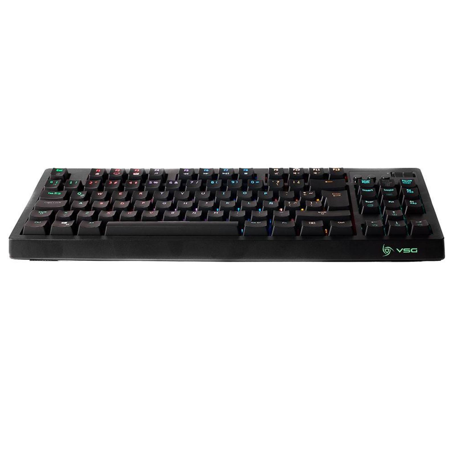 Teclado VSG Gamer Quasar mecanico con control multimedia y luz