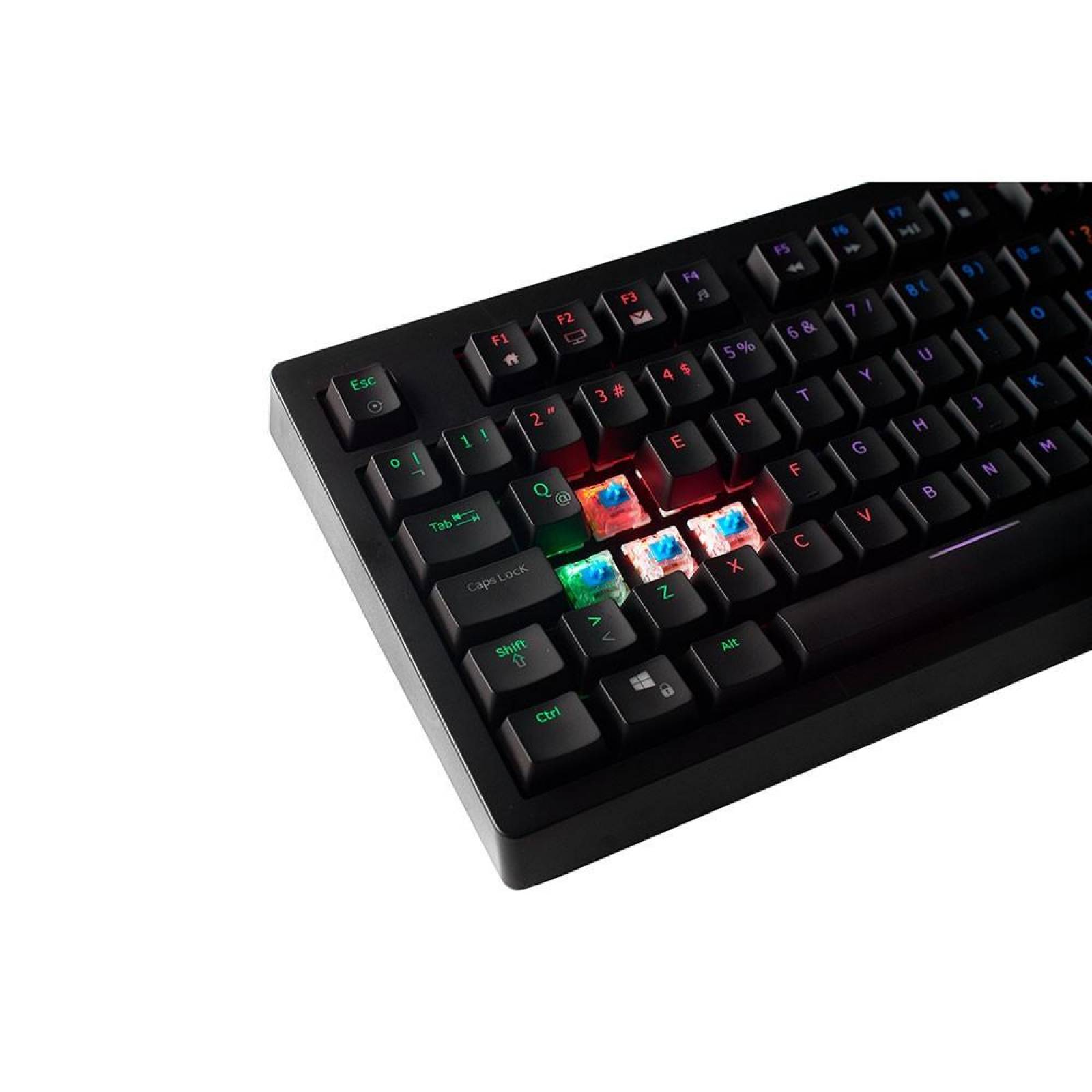 Teclado VSG Gamer Quasar mecanico con control multimedia y luz