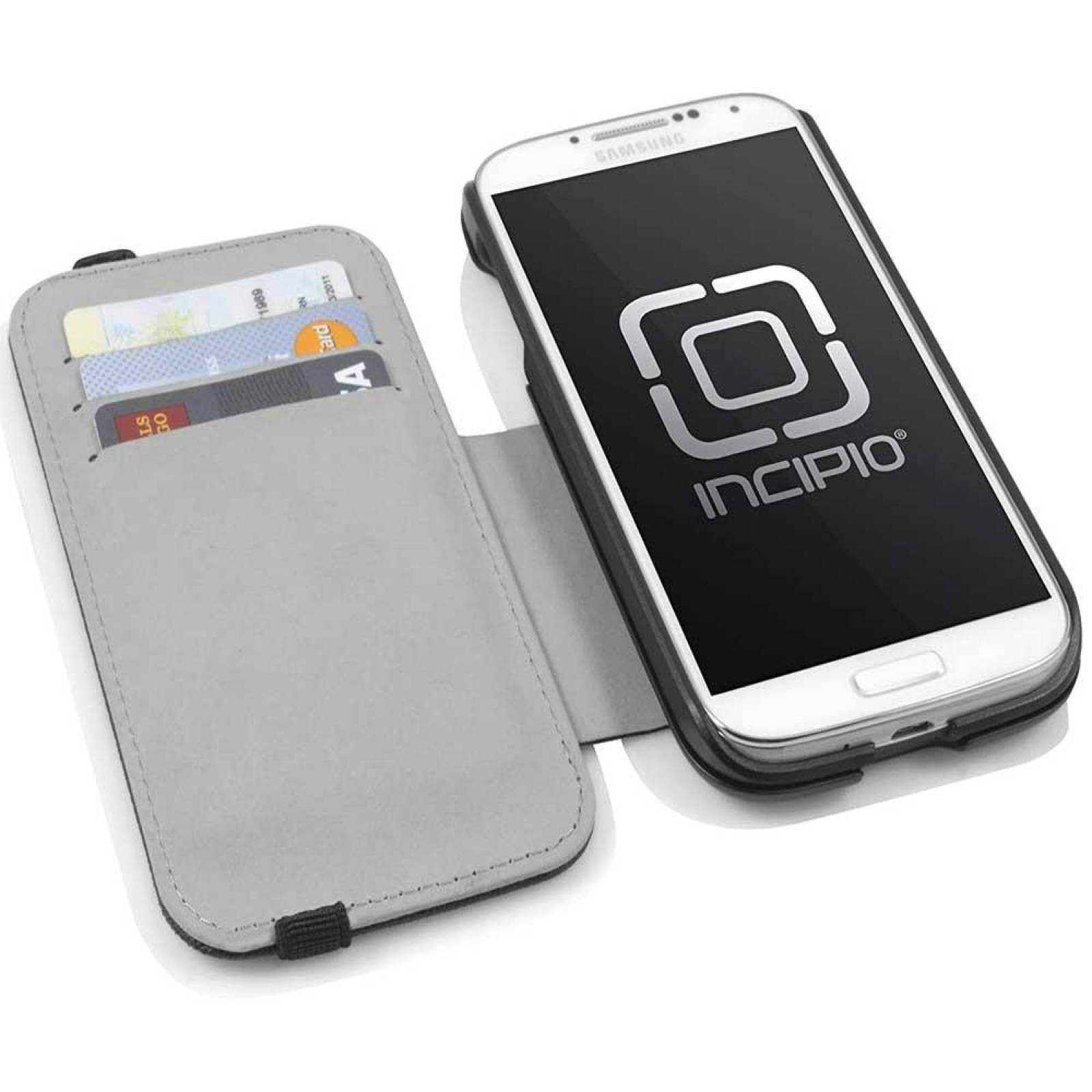 Funda INCIPIO Watson Wallet para Samsung S4 Cartera Negra
