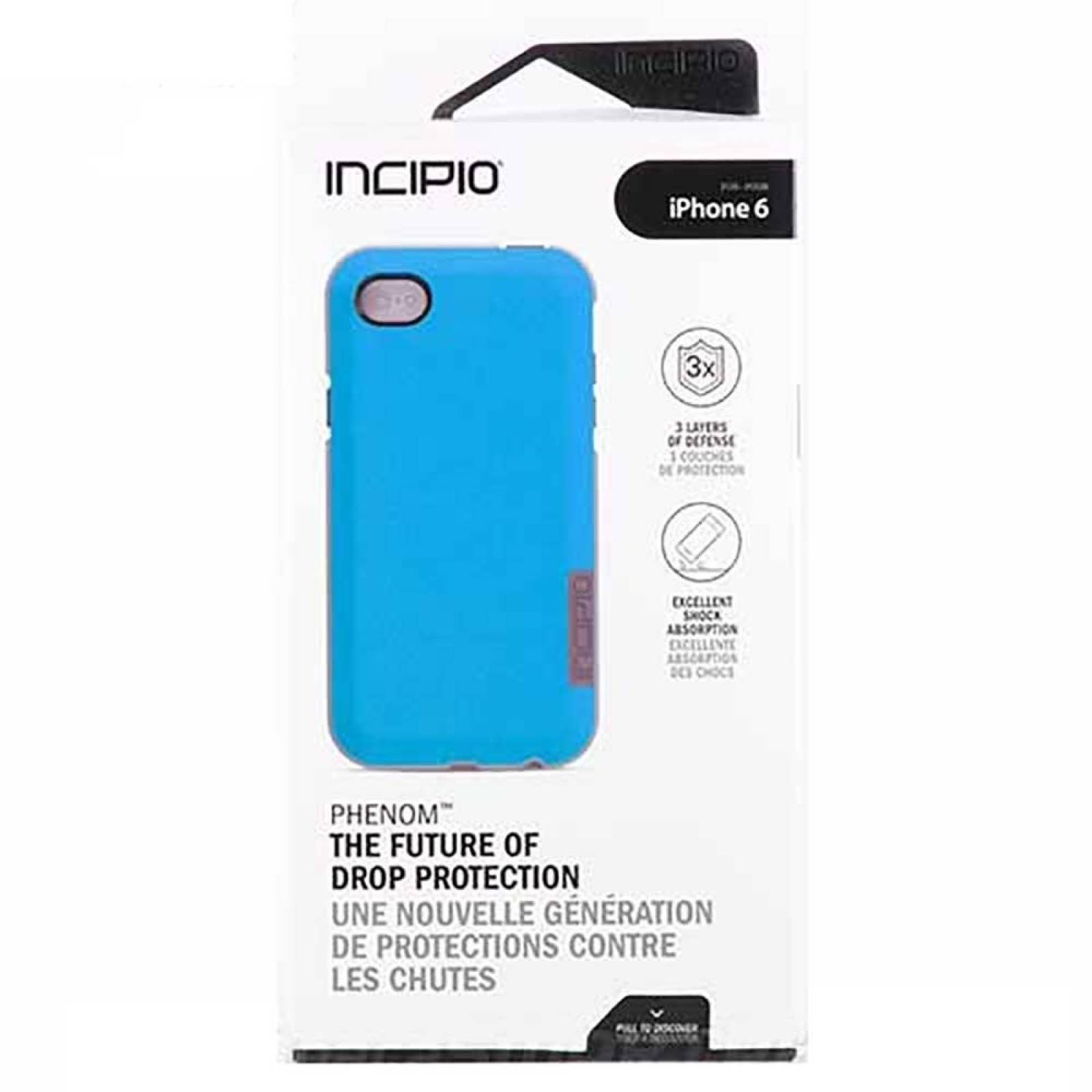 Funda INCIPIO Phenom para iPhone 6 y 6s Azul Gris 