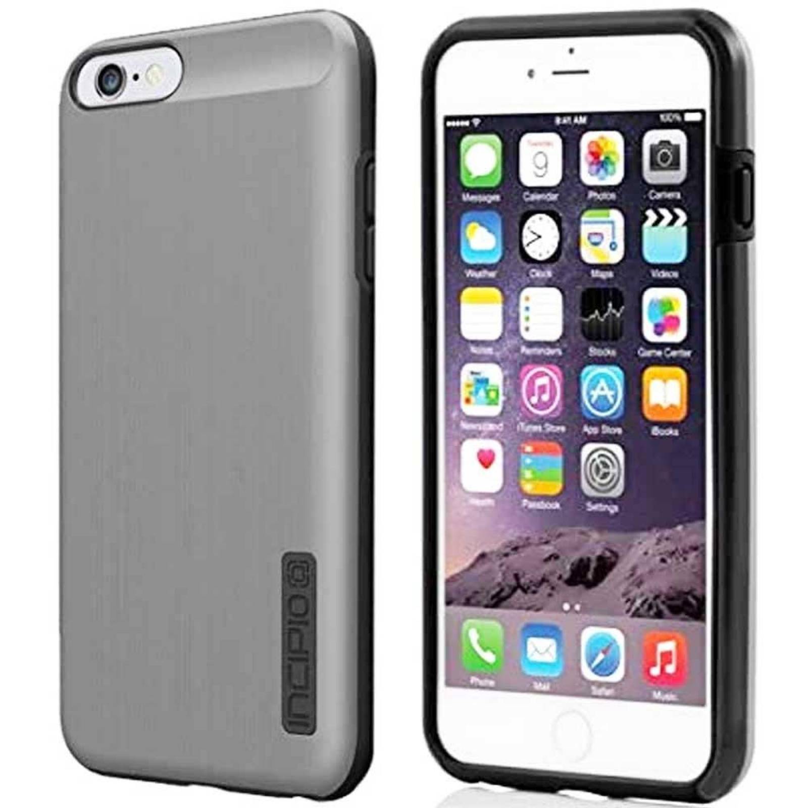 Funda INCIPIO DualPro Shine para iPhone 6 y 6s Gris Negro