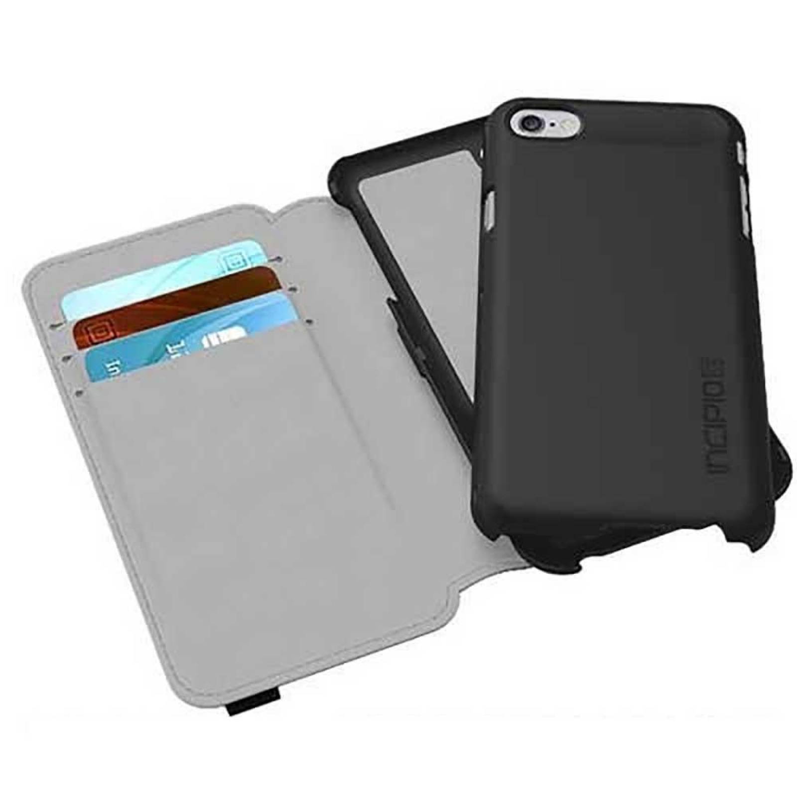 Funda INCIPIO Watson Wallet para iPhone 6 y 6s Cartera Negra