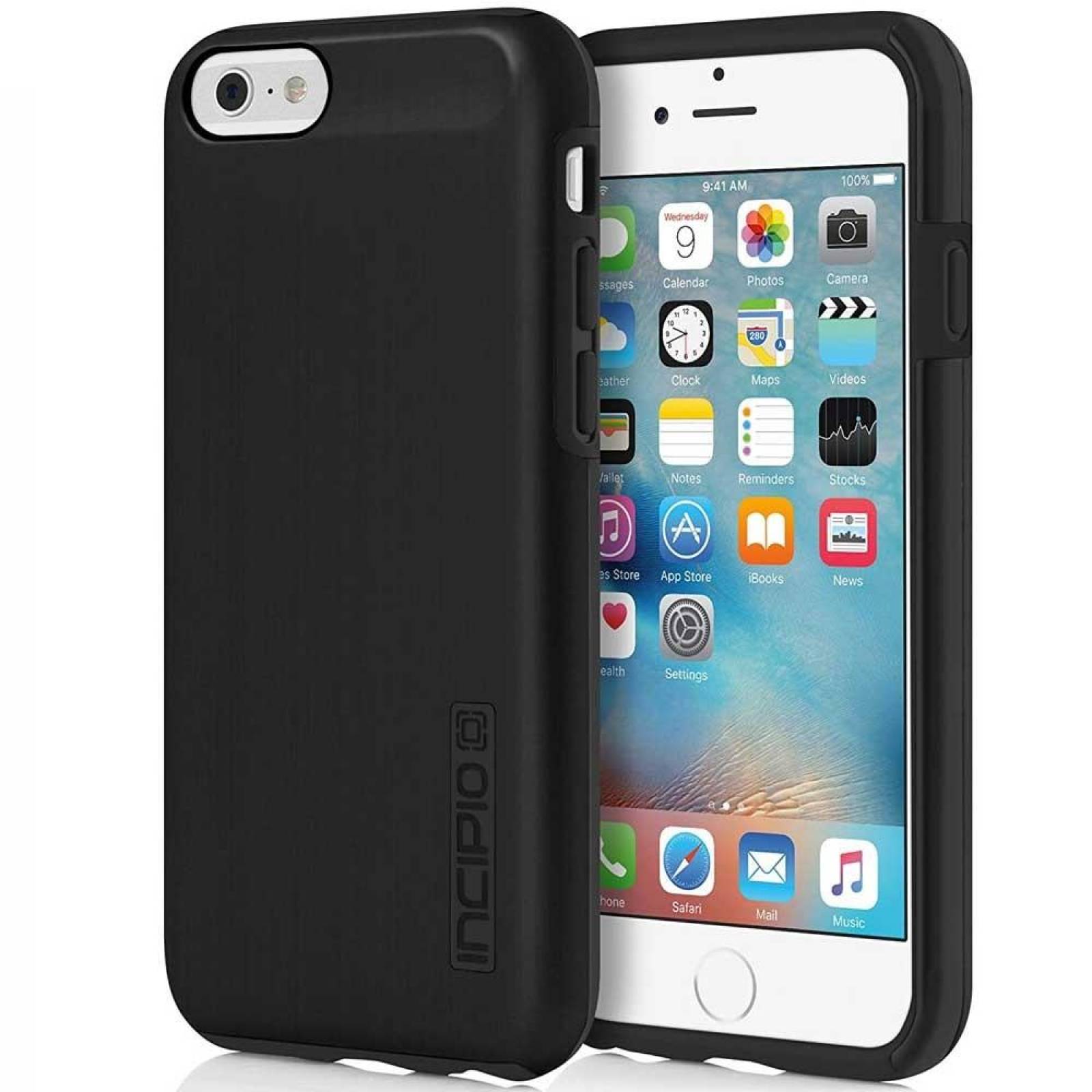Funda INCIPIO DualPro Shine para iPhone 6 y 6s Negra 