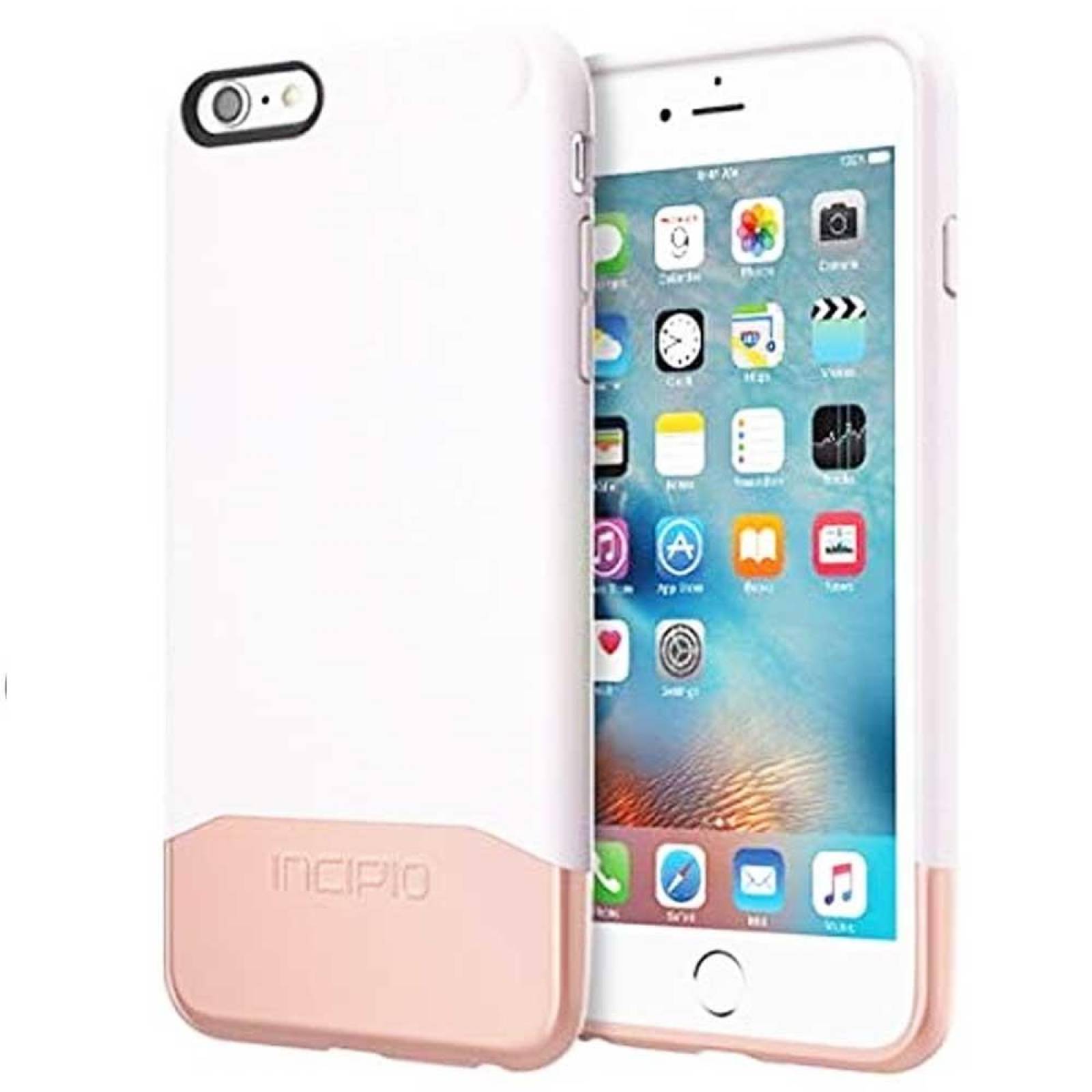 Funda INCIPIO Edge Chrome para iPhone 6 PLUS Blanca Oro 