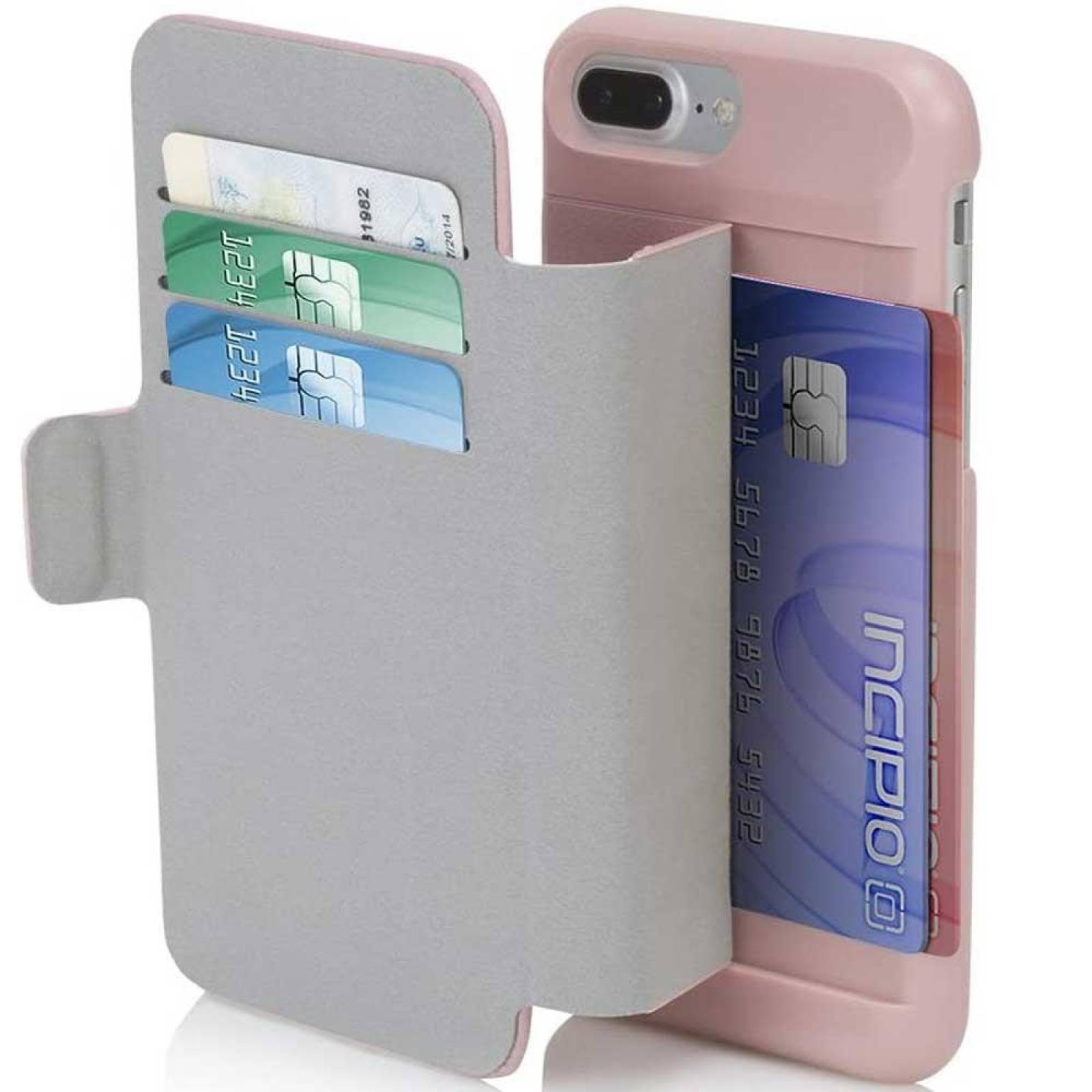 Funda INCIPIO Wallet Folio para iPhone 7 PLUS 8 PLUS Rosa