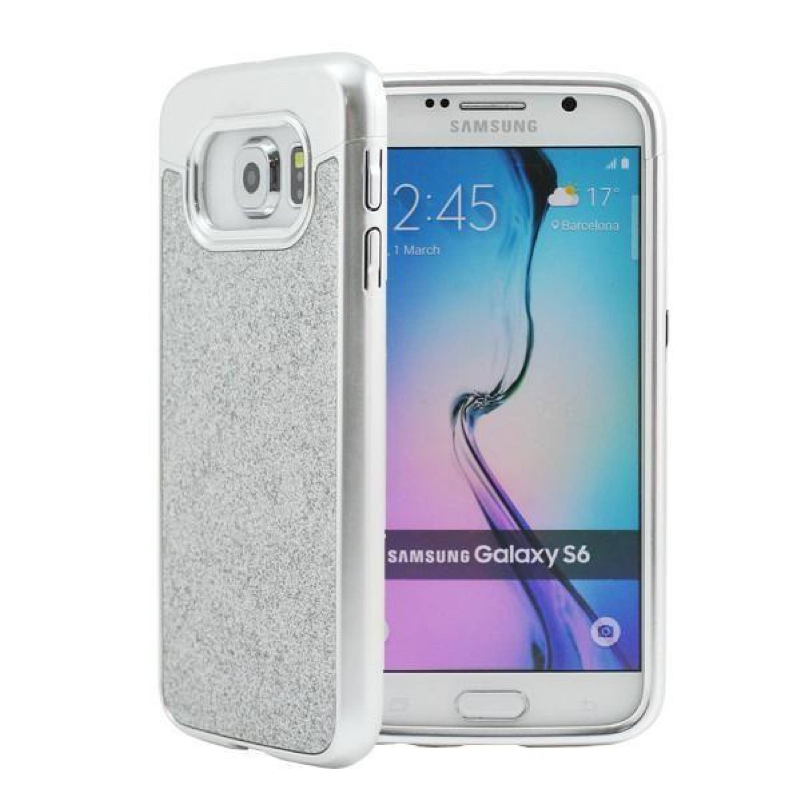 Funda PRODIGEE Sparkle para Samsung S6 Plata 