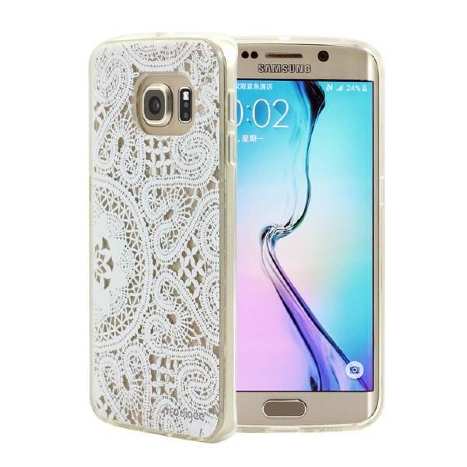 Funda PRODIGEE Lace para Samsung S6 EDGE Blanca 