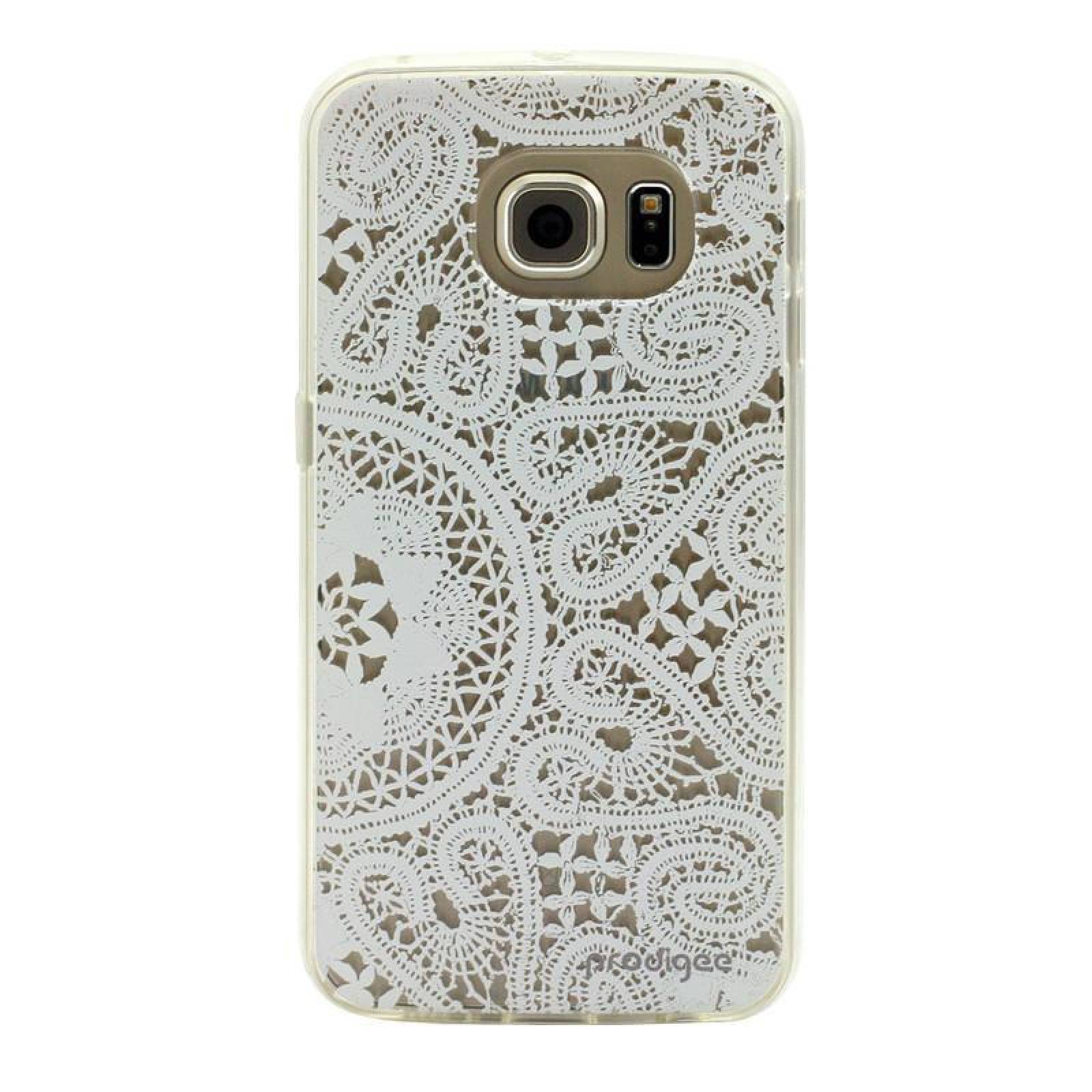 Funda PRODIGEE Lace para Samsung S6 EDGE Blanca 