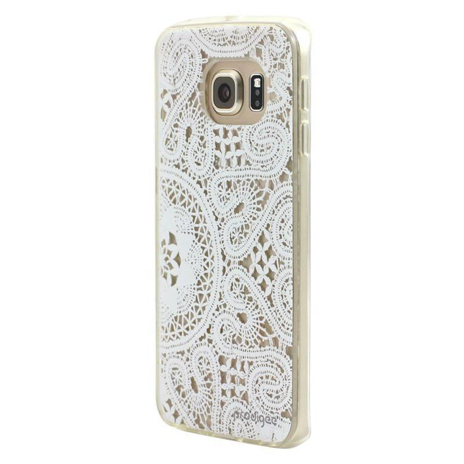 Funda PRODIGEE Lace para Samsung S6 EDGE Blanca 