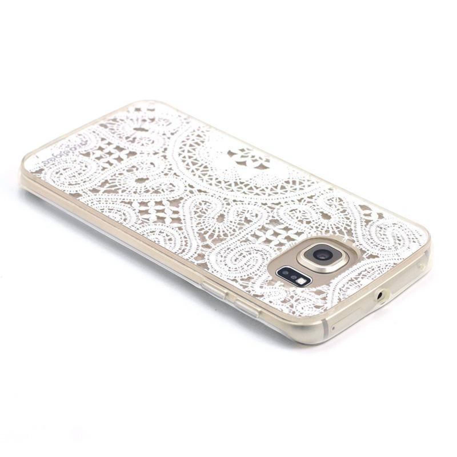 Funda PRODIGEE Lace para Samsung S6 EDGE Blanca 